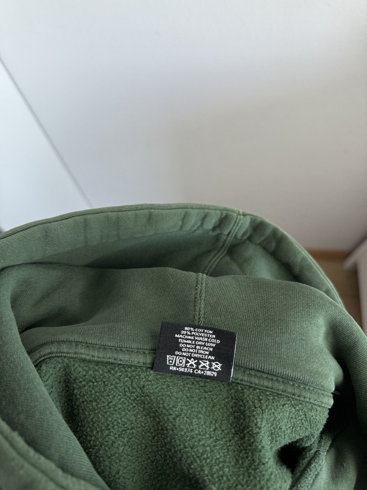 Stussy × Vintage Stussy dark green center logo hoodie XL skate gorpcore y2k Size US XL / EU 56 / 4 - 6 Thumbnail