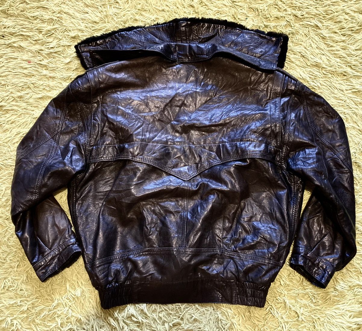 Vintage Verra Pelle Leather Bomber Jacket, Men’s Genuine Leather Size US L / EU 52-54 / 3 - 3 Thumbnail