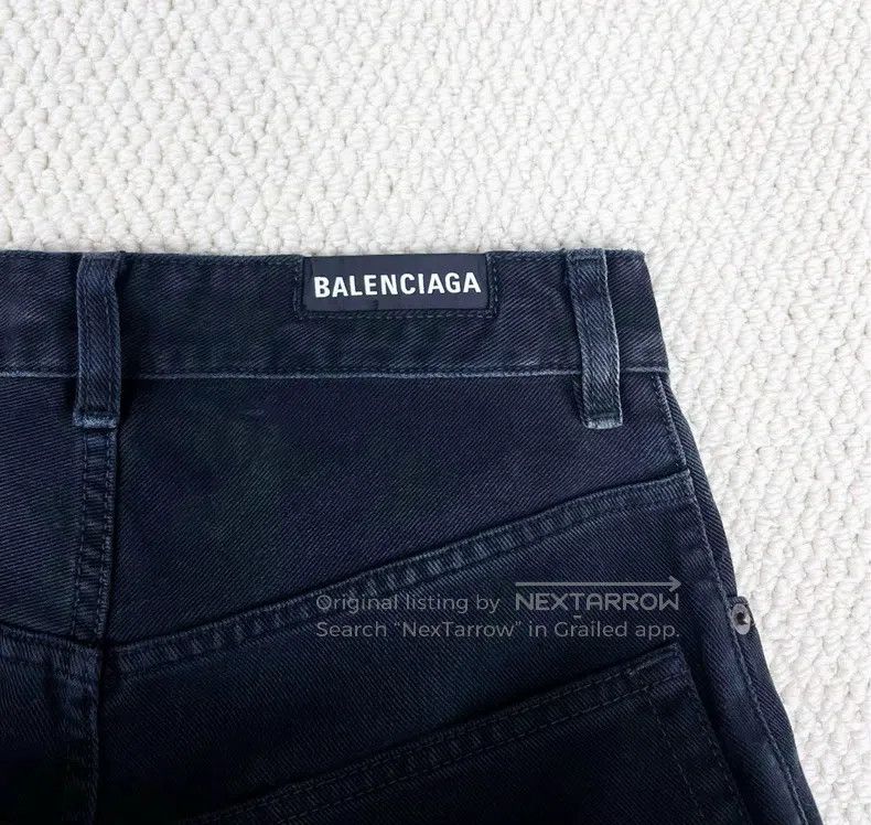 Balenciaga Balenciaga size XXS Distressed black denim long pants with Size US 30 / EU 46 - 5 Thumbnail