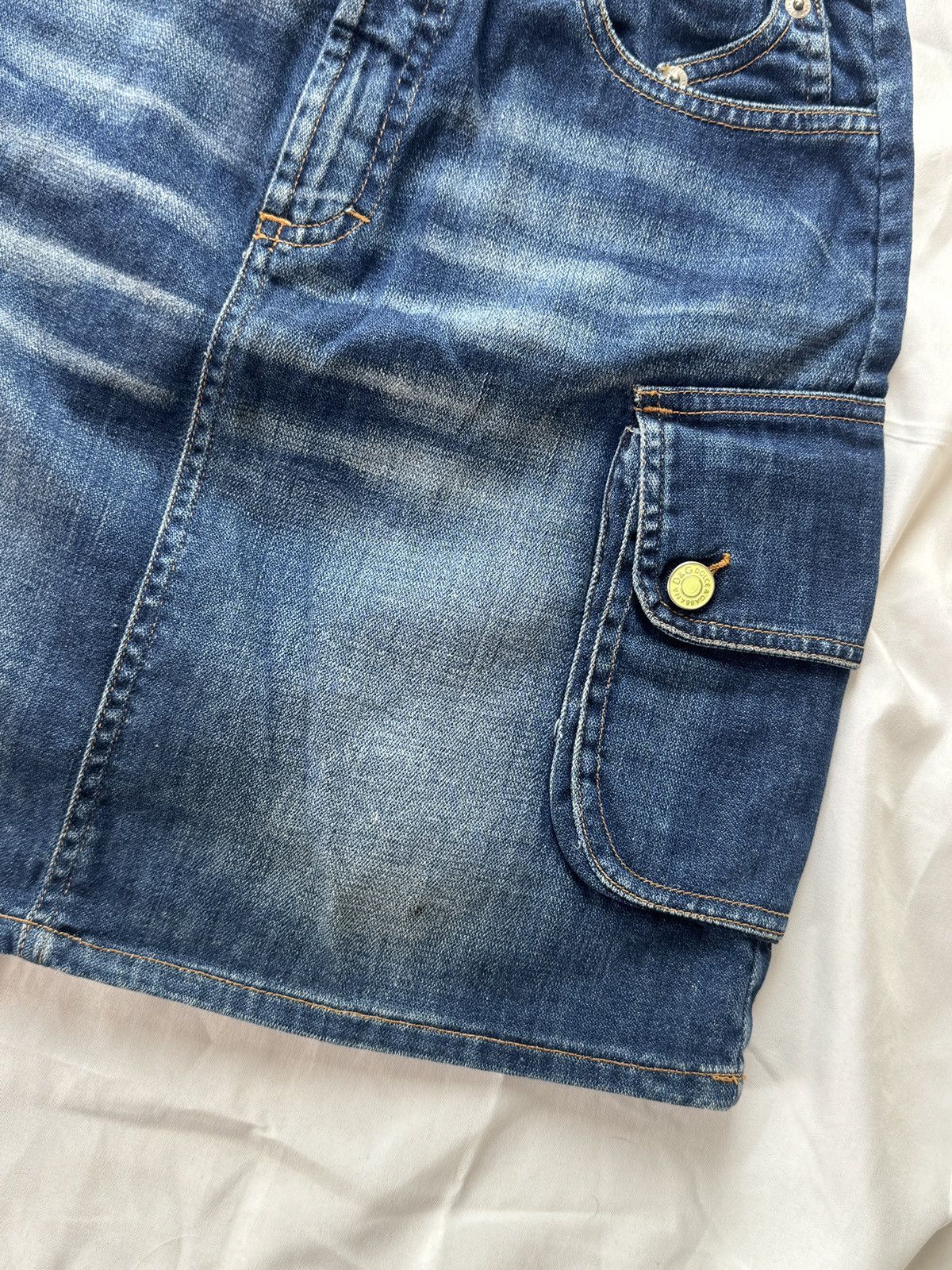 Dolce & Gabbana D&G Dolce & Gabbana Vintage Cargo Denim Skirt Size 27" / US 4 / IT 40 - 5 Thumbnail