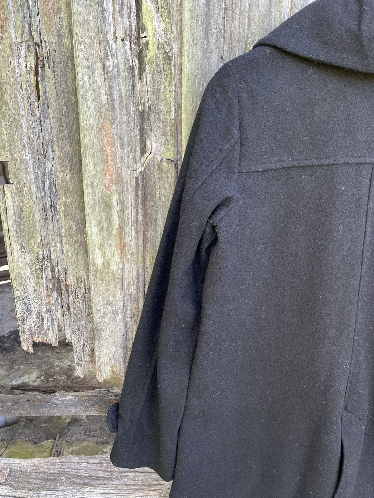 Designer II MK Mikhel Klein Paris Black Wool Blend Coat Size M / US 6-8 / IT 42-44 - 13 Thumbnail