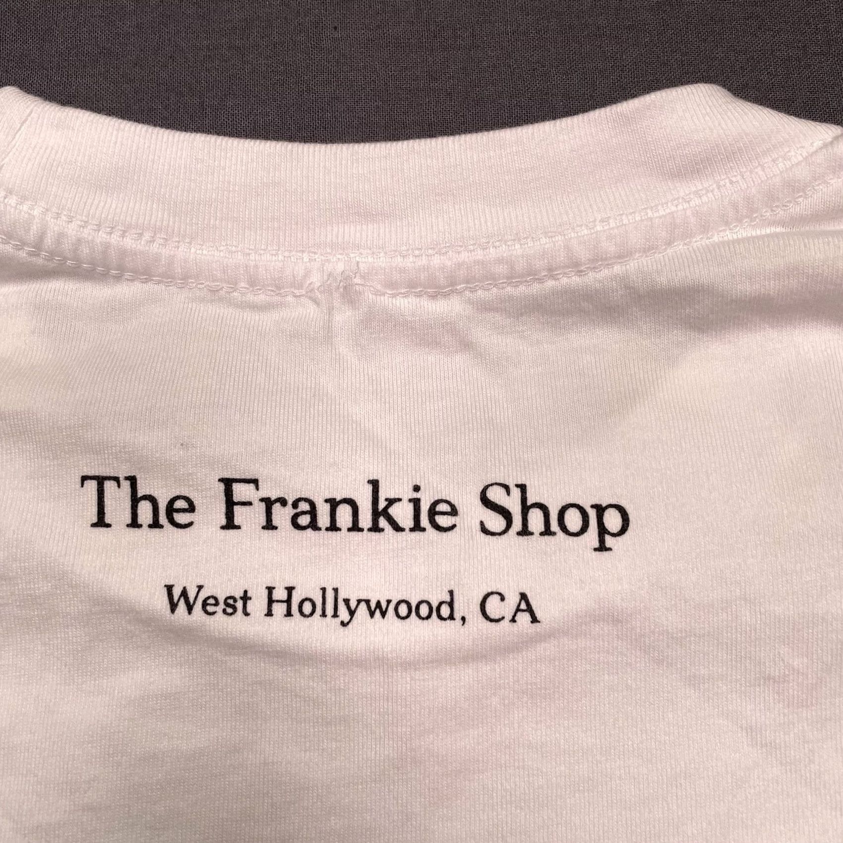 Vintage The Frankie Shop Shirt Men’s Large West Hollywood California Spell Out TFS1 White Cotton Crew Neck Short Sleeve T-Shirt Mens L Size US L / EU 52-54 / 3 - 5 Thumbnail