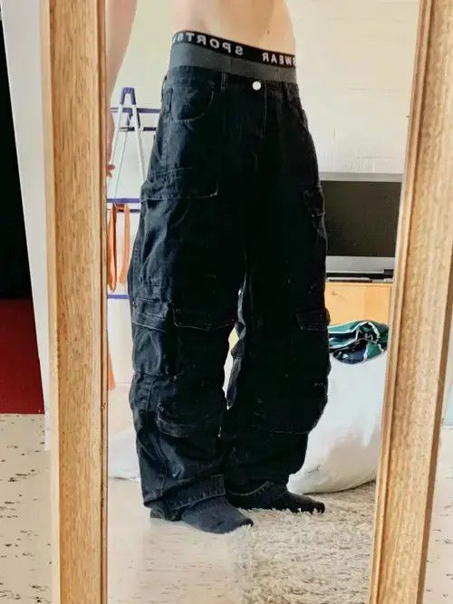Other Heavy Industry Washed Multi-Pocket Overalls Jeans Size US 31 - 2 Thumbnail
