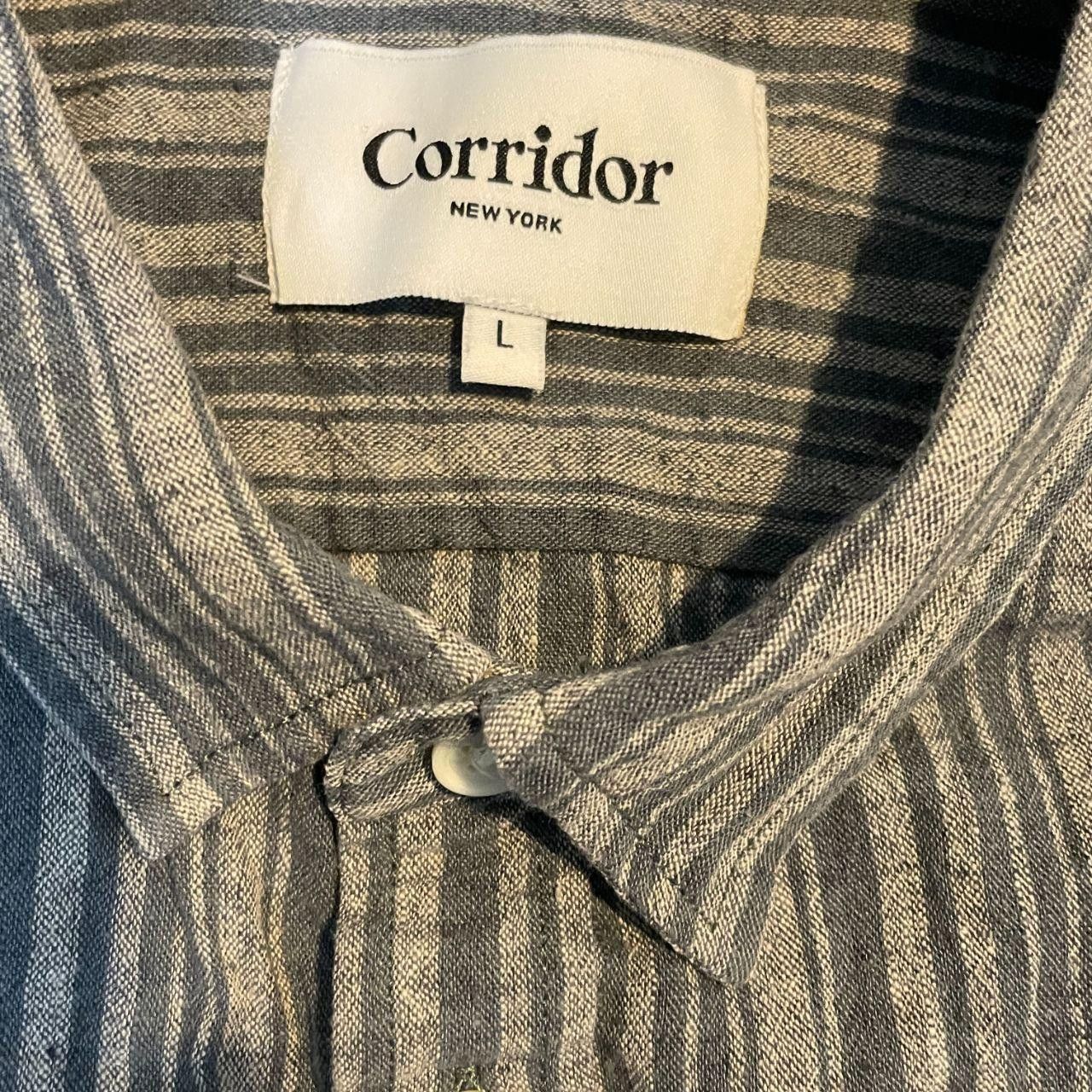 Corridor Rustic Stripe Shirt - Indigo Size US M / EU 48-50 / 2 - 5 Thumbnail