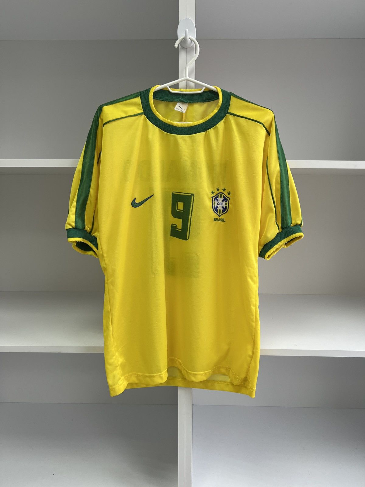 Penalty × Vintage Vintage Brazil Ronaldo football jersey Size US M / EU 48-50 / 2 - 4 Thumbnail