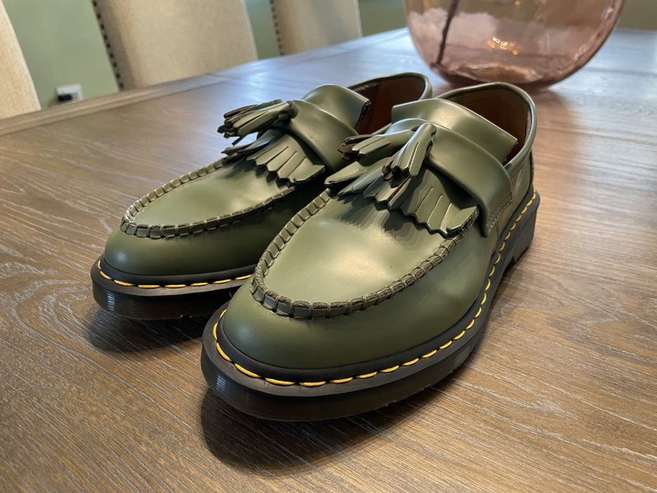 Dr. Martens Dr. Martens Adrian Loafers Khaki Green | Grailed