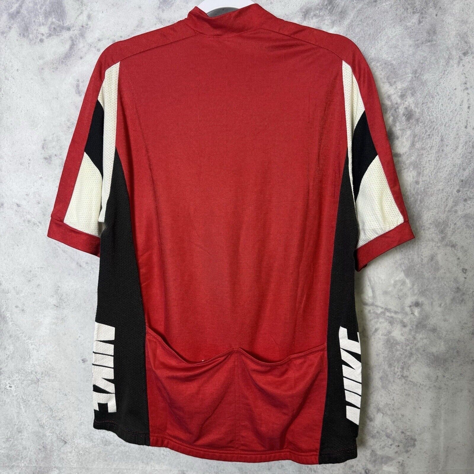 Nike × Vintage Vintage Nike Bicycle Jersey Shirt Mens Large Red 1/2 Zip Pol Size US L / EU 52-54 / 3 - 2 Thumbnail