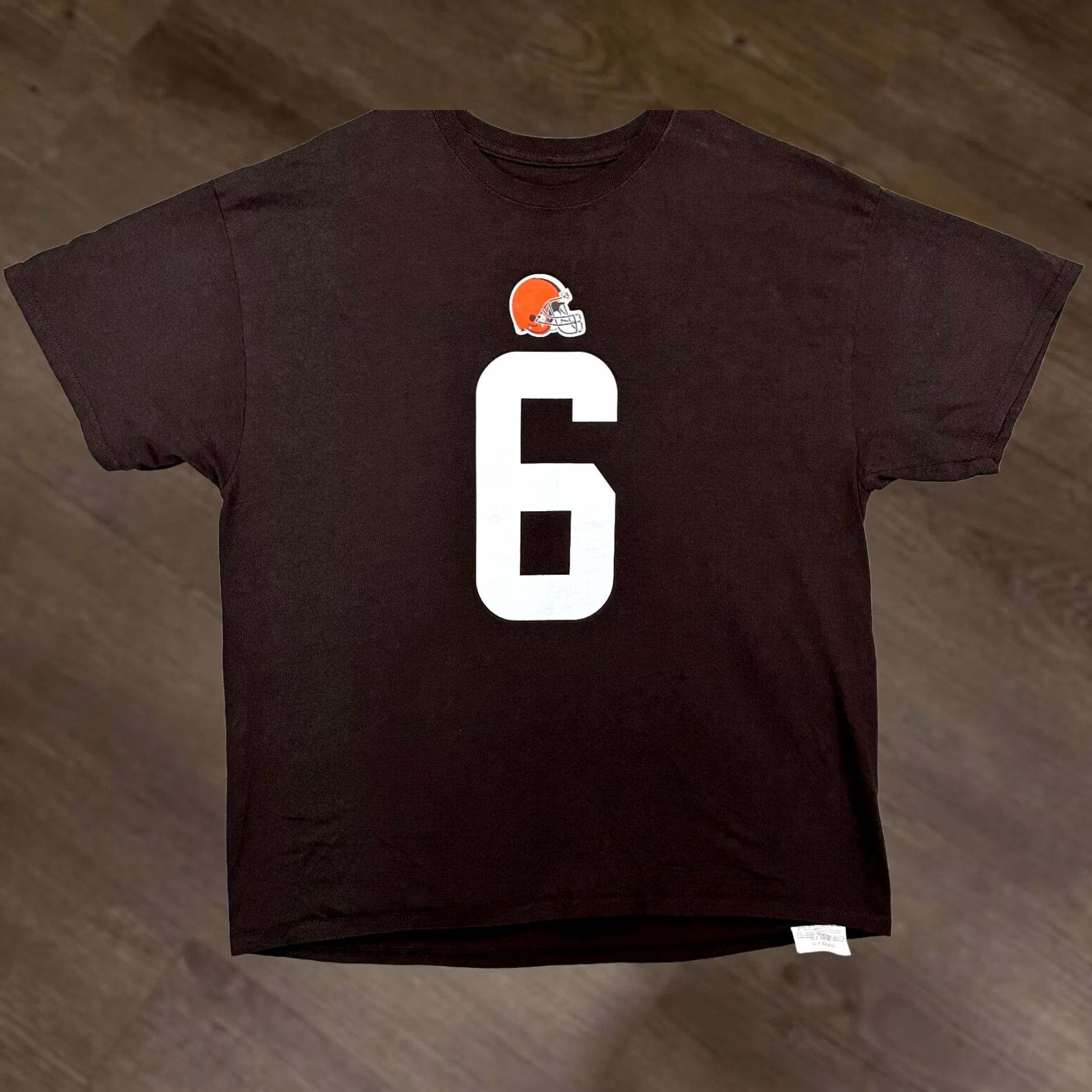 NFL Cleveland Browns Baker Mayfield Jersey Tee NFL Team Apparel Shirt Mens XL Brown Size US XL / EU 56 / 4 - 1 Thumbnail