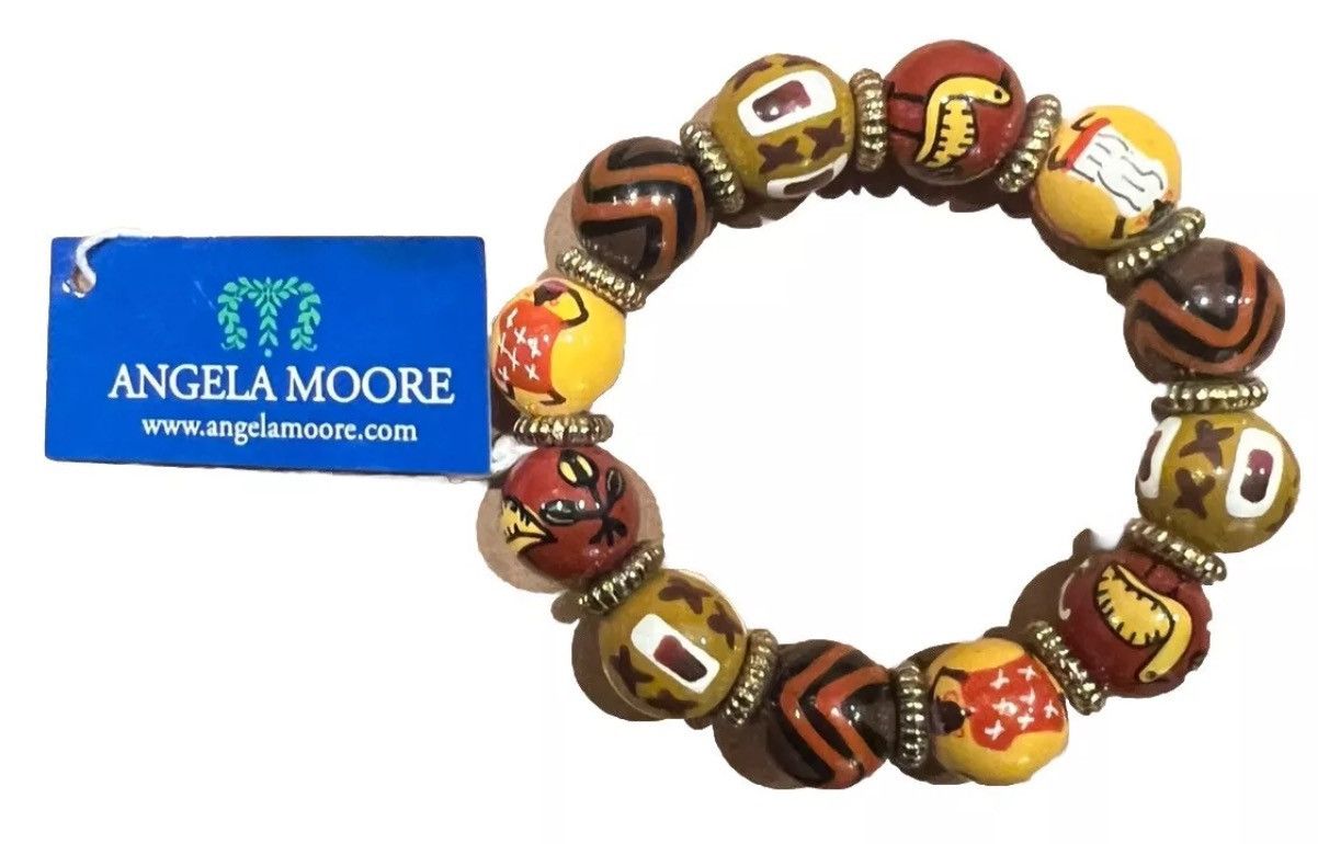 Other NEW!!! ANGELA MOORE HAND PAINTED BEADED BRACLET Size ONE SIZE - 1 Thumbnail