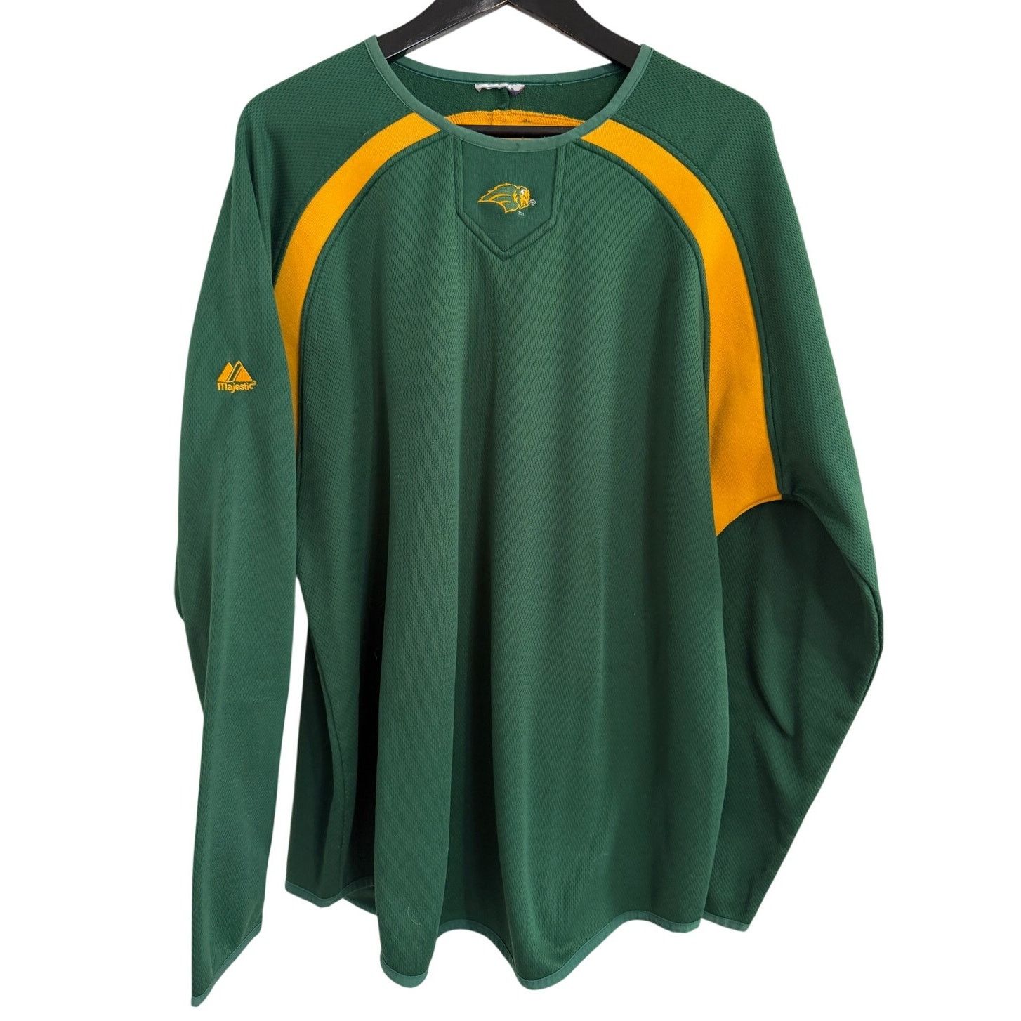 Majestic NDSU Bison Batting Practice Style Crewneck Sweatshirt Size L Size US L / EU 52-54 / 3 - 1 Thumbnail