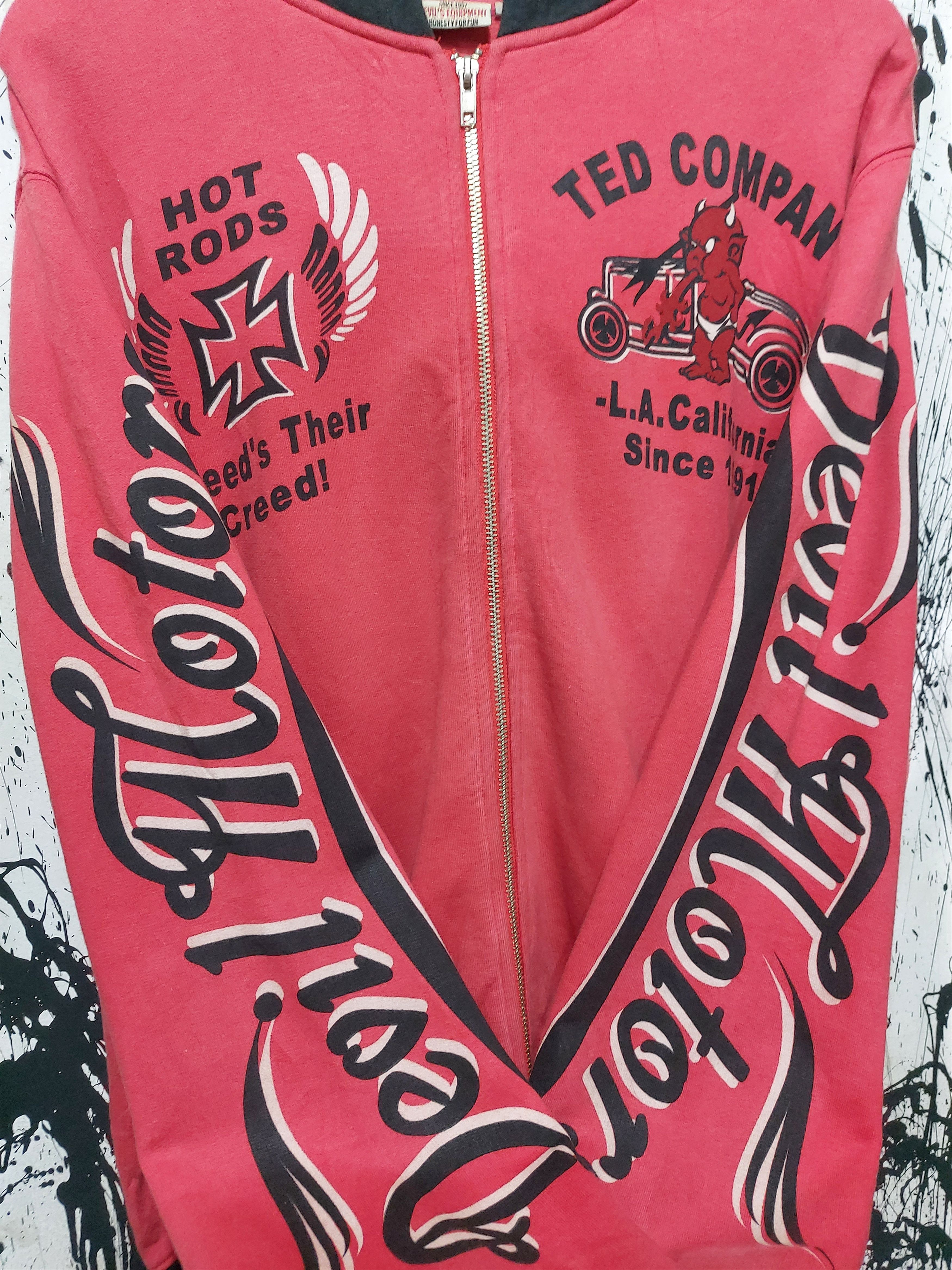 Tedman 00'S TED COMPANY TEDMAN HOT ROAD MOTORCYCLE Size US L / EU 52-54 / 3 - 4 Thumbnail