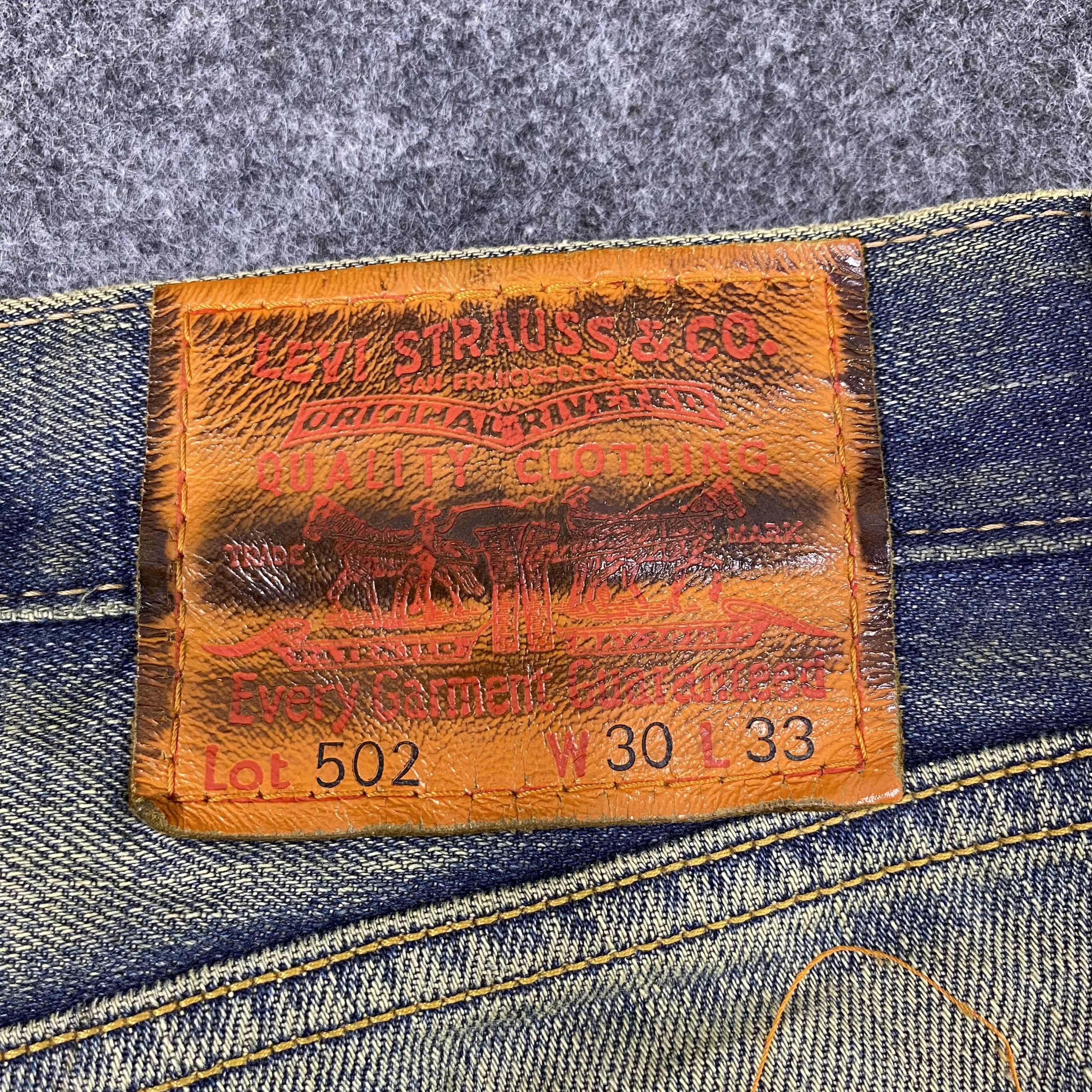 Jean × Levi's × Vintage Vintage Levi's 502 Distressed Rusty Wash Jeans-J1166 Size US 32 / EU 48 - 10 Thumbnail