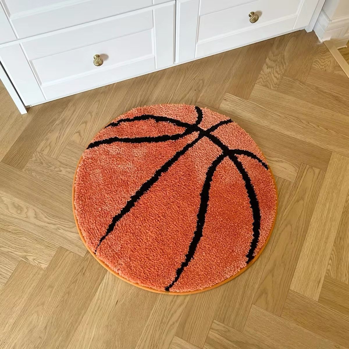 Handmade Design Basketball Tufted Rug Carpet Doormat Size ONE SIZE - 6 Thumbnail