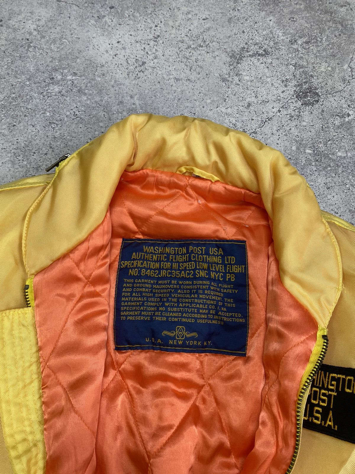 Alpha Industries 🇺🇸 Vintage Bomber Flight Jacket Washington Post USA Size US M / EU 48-50 / 2 - 3 Thumbnail