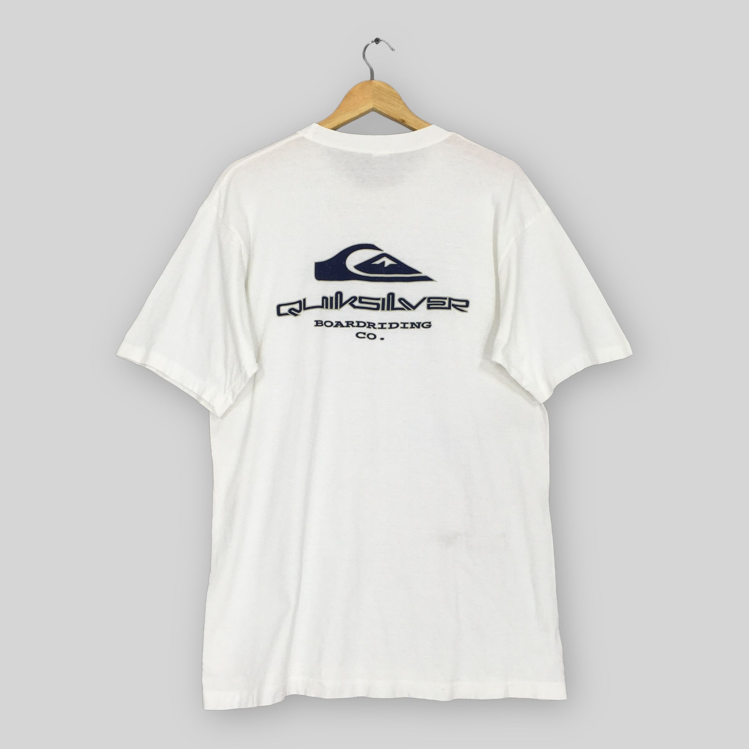 Quiksilver × Vintage Vintage 1990s Quiksilver Skateboards White T Shirt Large Size US L / EU 52-54 / 3 - 1 Thumbnail