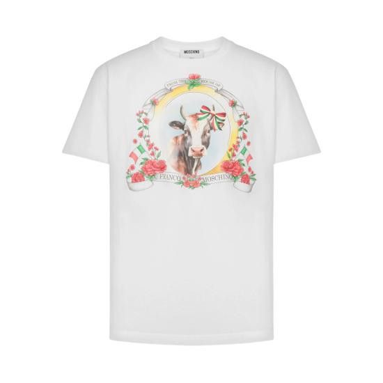 MOSCHINO Men T-Shirts 5241 A0707 1001 WHITE