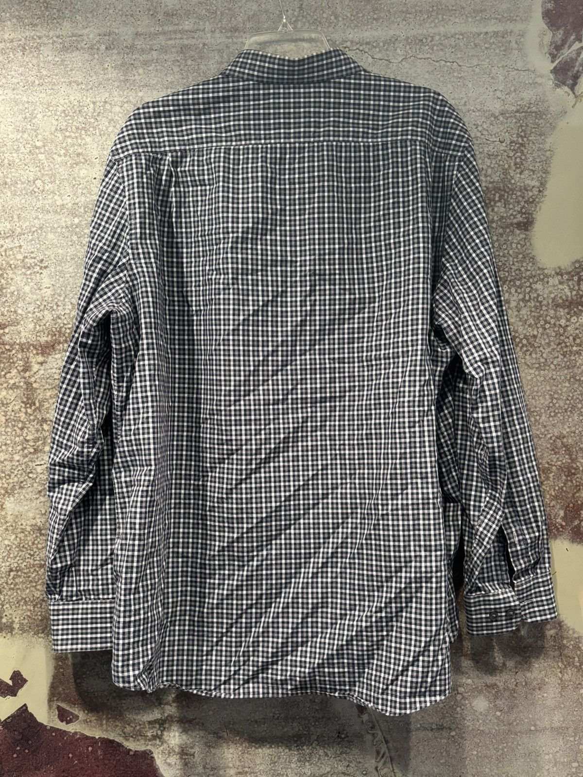 Michael Kors Michael Kors Button Up XXL Blue Checkered Tailored Fit Size US XXL / EU 58 / 5 - 2 Thumbnail