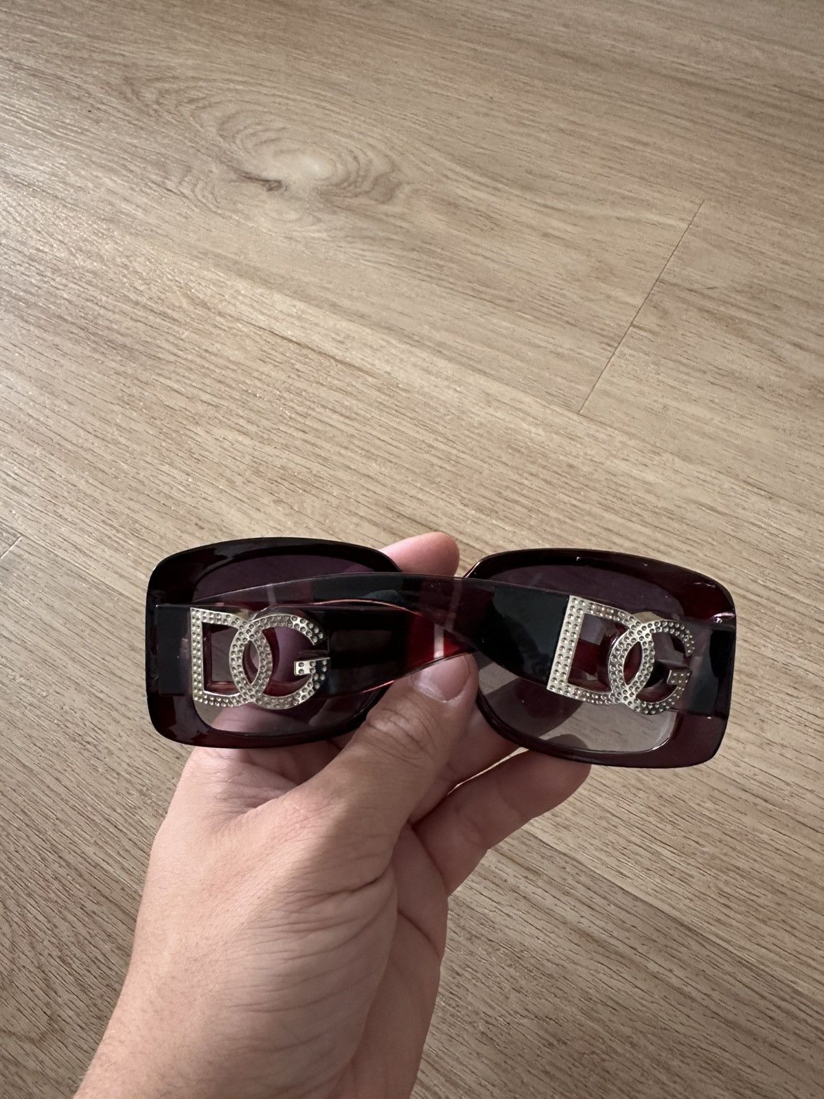 Dolce & Gabbana Dolce & Gabbana Metal DG Big Logo Swarovski Sunglasses Size ONE SIZE - 5 Thumbnail