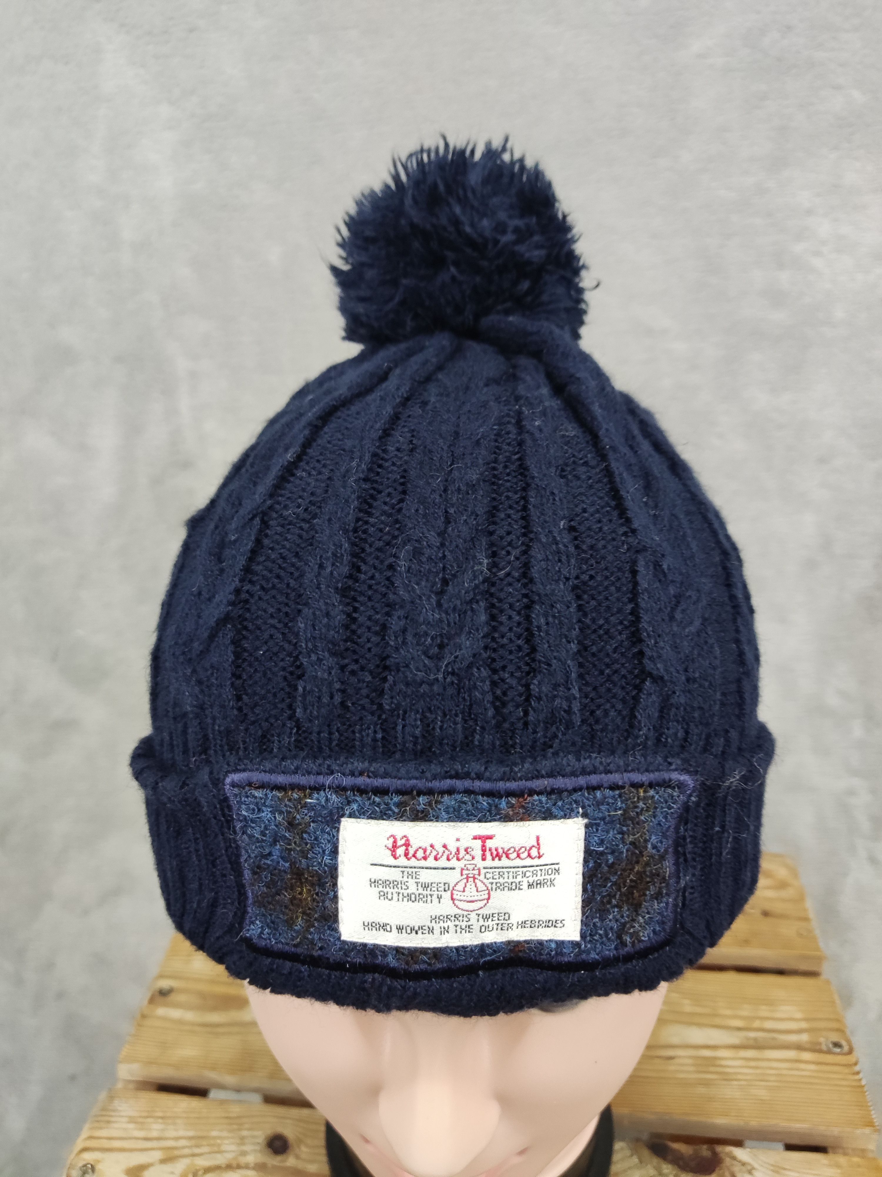 Harris Tweed × Vintage Vintage Harris Tweed Beanie Hat Size ONE SIZE - 3 Thumbnail