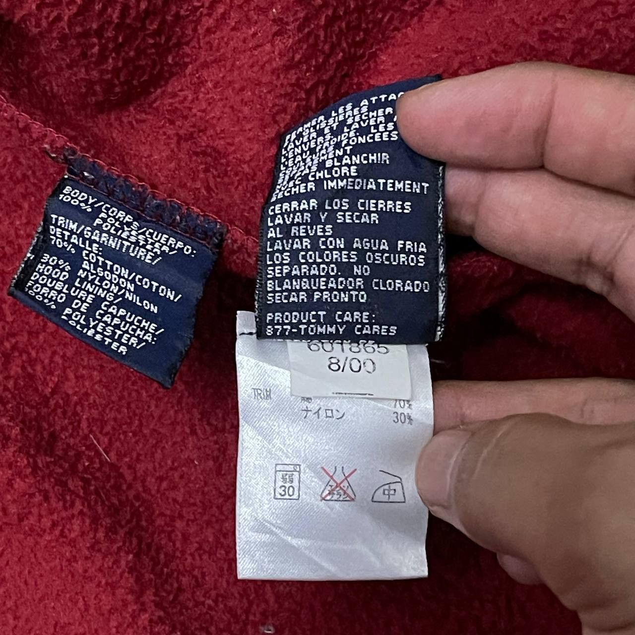 Tommy Hilfiger Vintage Tommy Hilfiger Fleeve Zipper Jacket Size US M / EU 48-50 / 2 - 11 Thumbnail