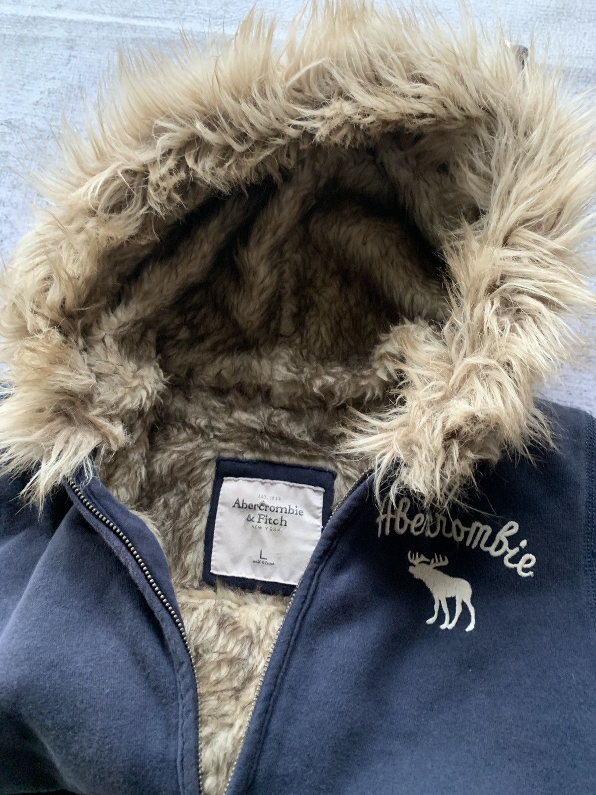 Japanese Brand Abrecombie zip fur hoodie Size US M / EU 48-50 / 2 - 3 Thumbnail