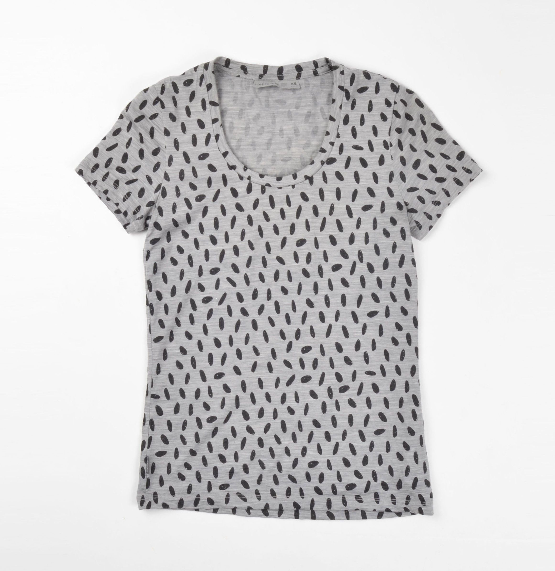 Icebreaker Icebreaker Merino Wool Scoop Neck Printed T-Shirt Size XS / US 0-2 / IT 36-38 - 3 Thumbnail
