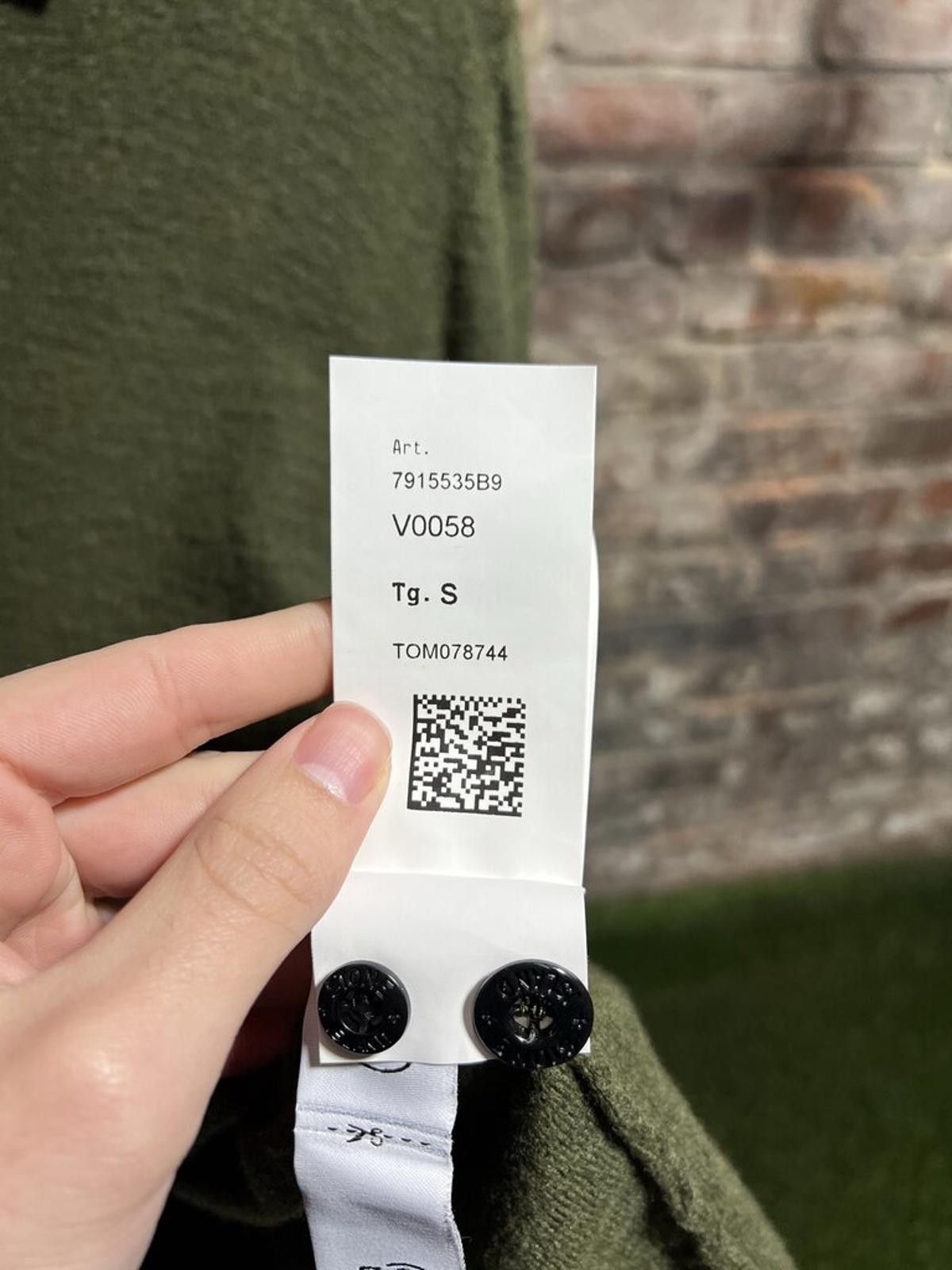 Stone Island Stone Island Wool 3/4 Button Up Sweater Olive Sz. S Size US S / EU 44-46 / 1 - 7 Thumbnail