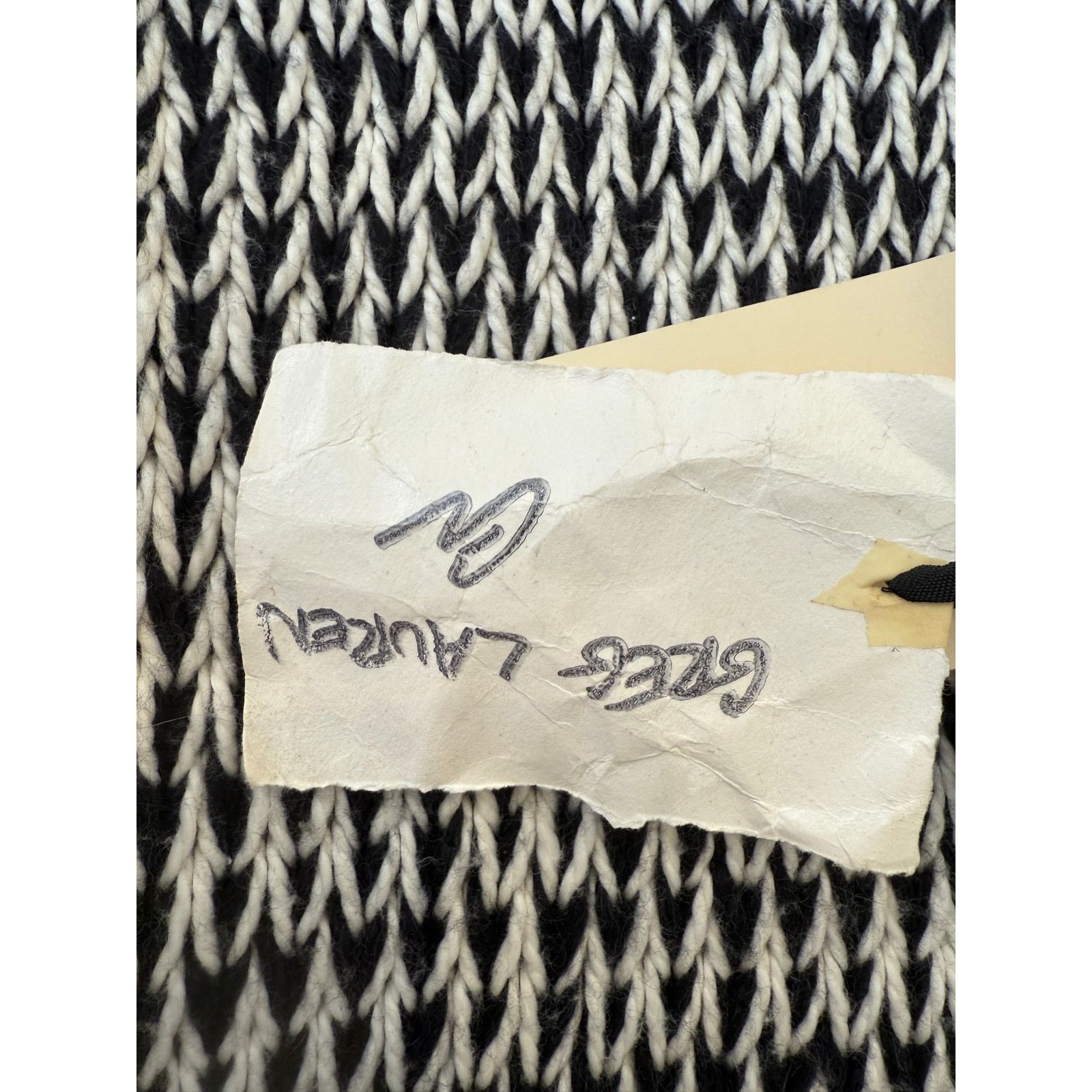 Greg Lauren Greg Lauren Salt & Pepper Long Fisherman Sweater Size L / US 10 / IT 46 - 5 Thumbnail