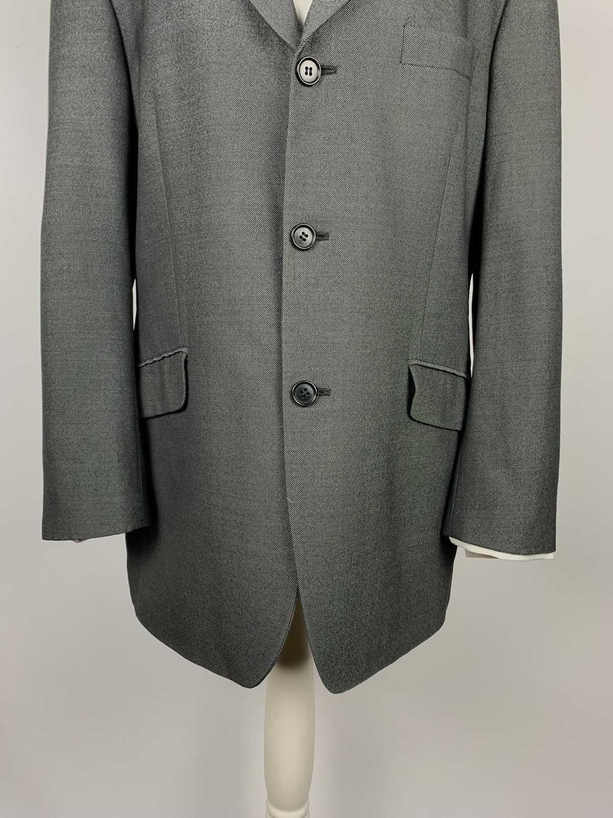 Balmain Vintage Balmain Paris Charcoal Blazer Suit Jacket Men’s 40S Size 40S - 3 Thumbnail