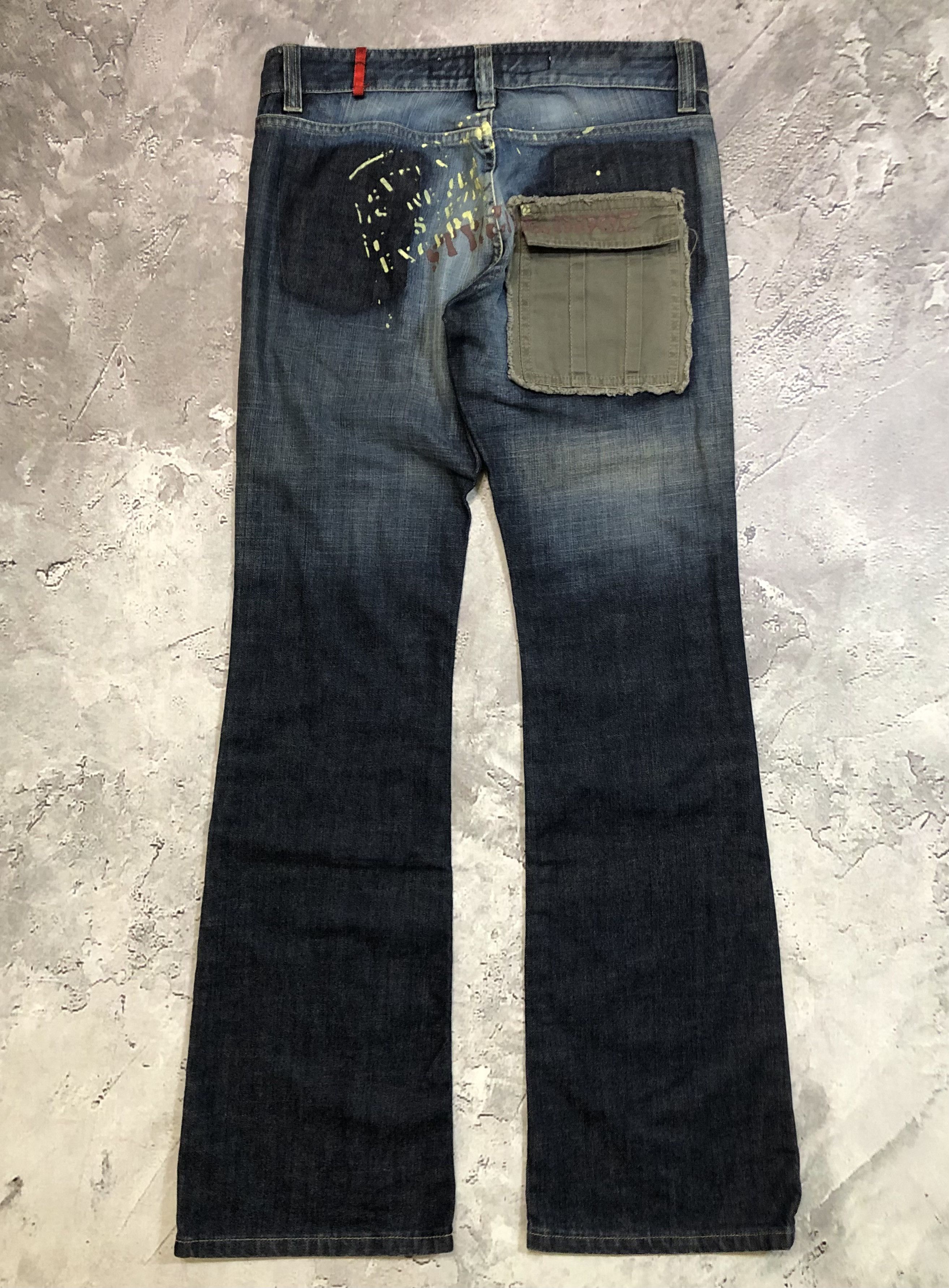 Vintage Vintage Faded Super Flared Jeans Size 30" / US 8 / IT 44 - 5 Thumbnail