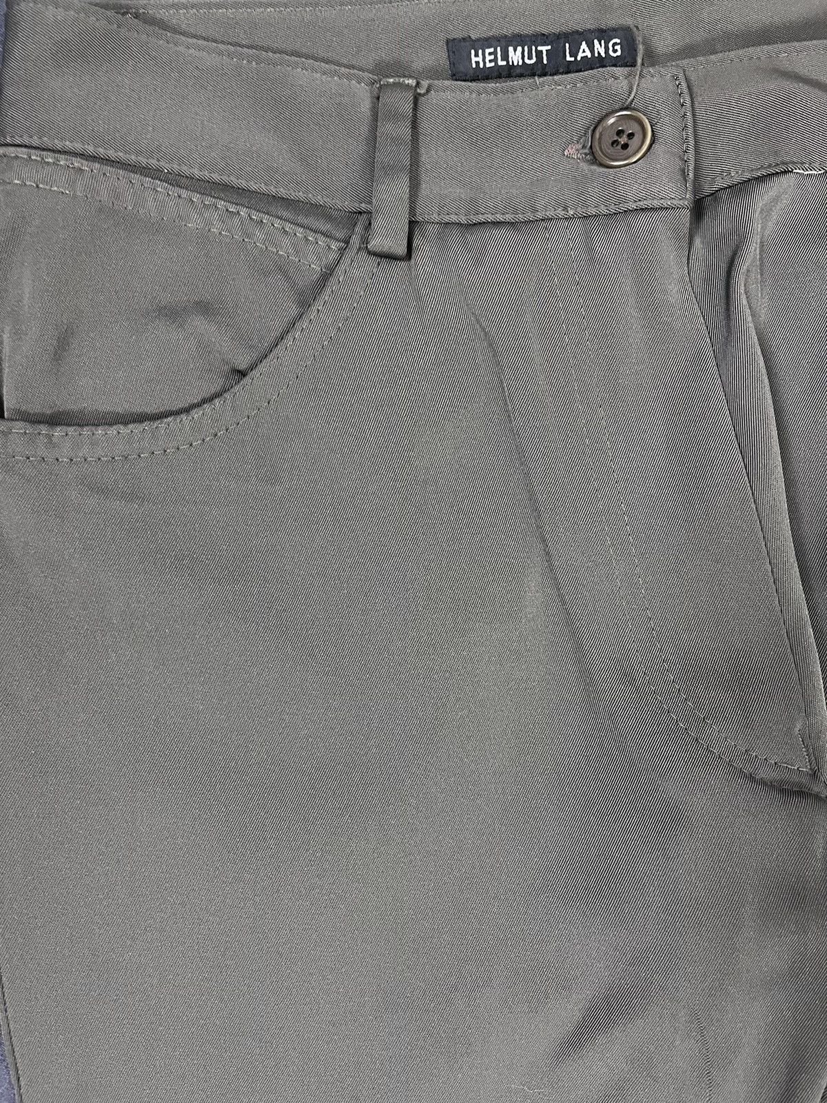 Helmut Lang Helmut Lang - 90’s Striped Knees Olive Pants Size 30" / US 8 / IT 44 - 2 Thumbnail
