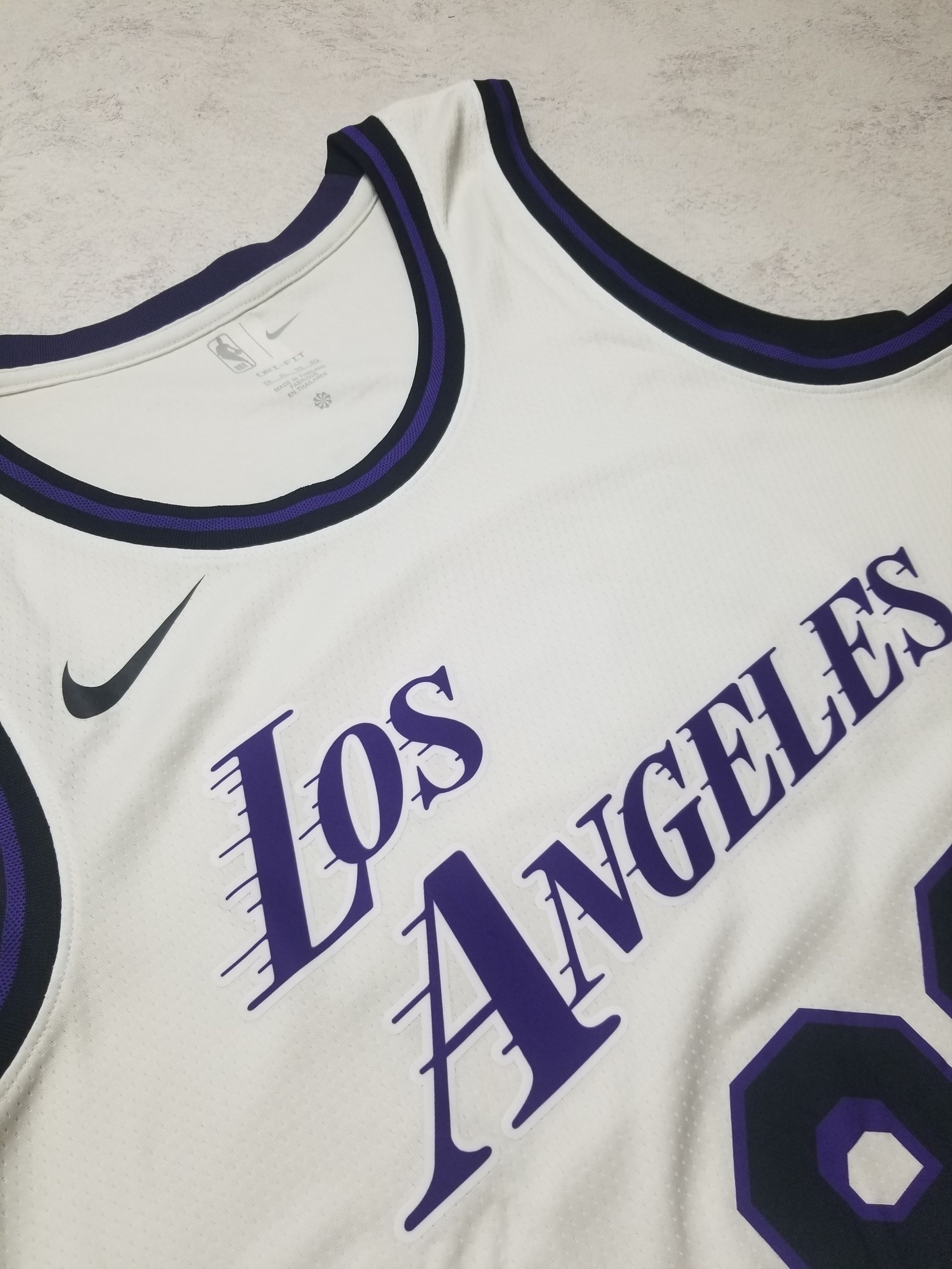 Nike Nike Los Angeles Lakers #99 Cairno NBA City Edition Jersey Size US XL / EU 56 / 4 - 12 Thumbnail