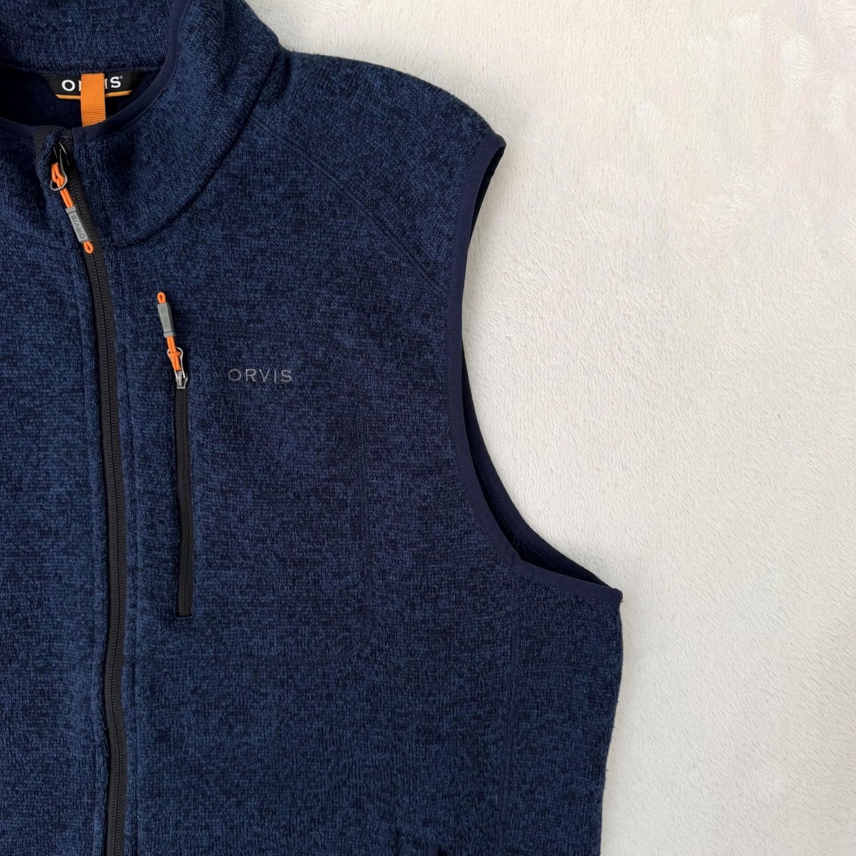 Orvis Orvis Vest Mens L Blue Fleece Full Zip Sleeveless Outdoor Hiking Warm Casual Size US L / EU 52-54 / 3 - 3 Thumbnail