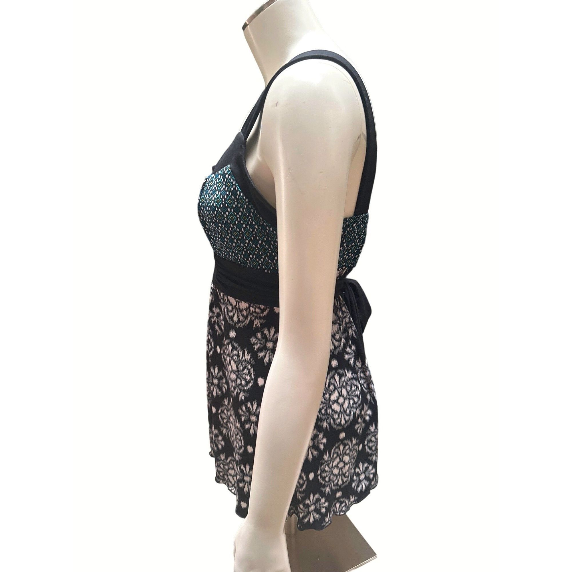 Other CCC Black White Green SwimSuit Abstract Coverup Tankini Swim Size S / US 4 / IT 40 - 2 Thumbnail