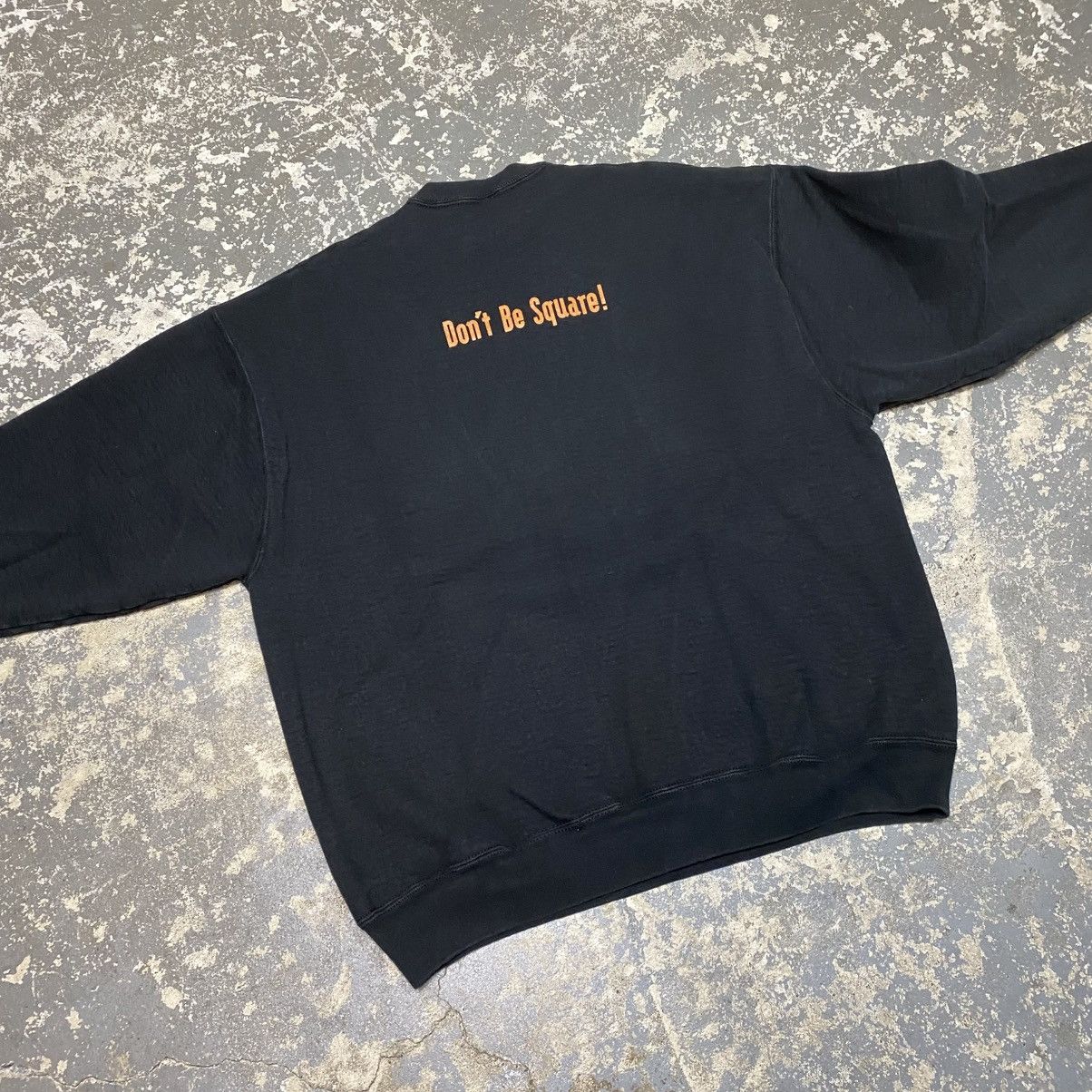 Fruit Of The Loom × Vintage Vintage Eks Kyoobd X-Cubed Don’t Be Square Art Hoodie Crewne Size US XL / EU 56 / 4 - 7 Thumbnail
