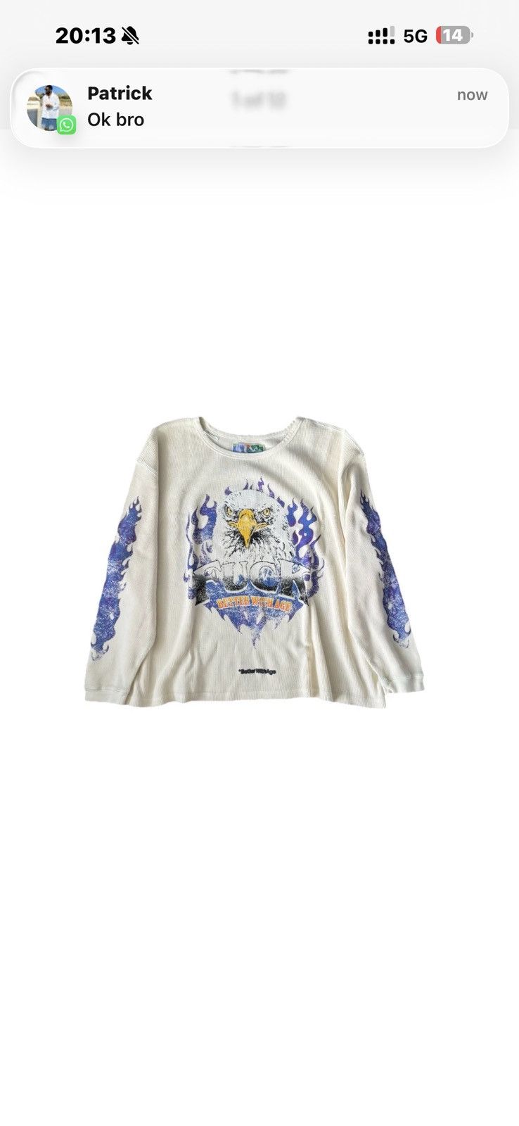 Better With Age VANITY WAFFLE EAGLE LONG SLEEVE T-SHIRT Size US XL / EU 56 / 4 - 1 Thumbnail