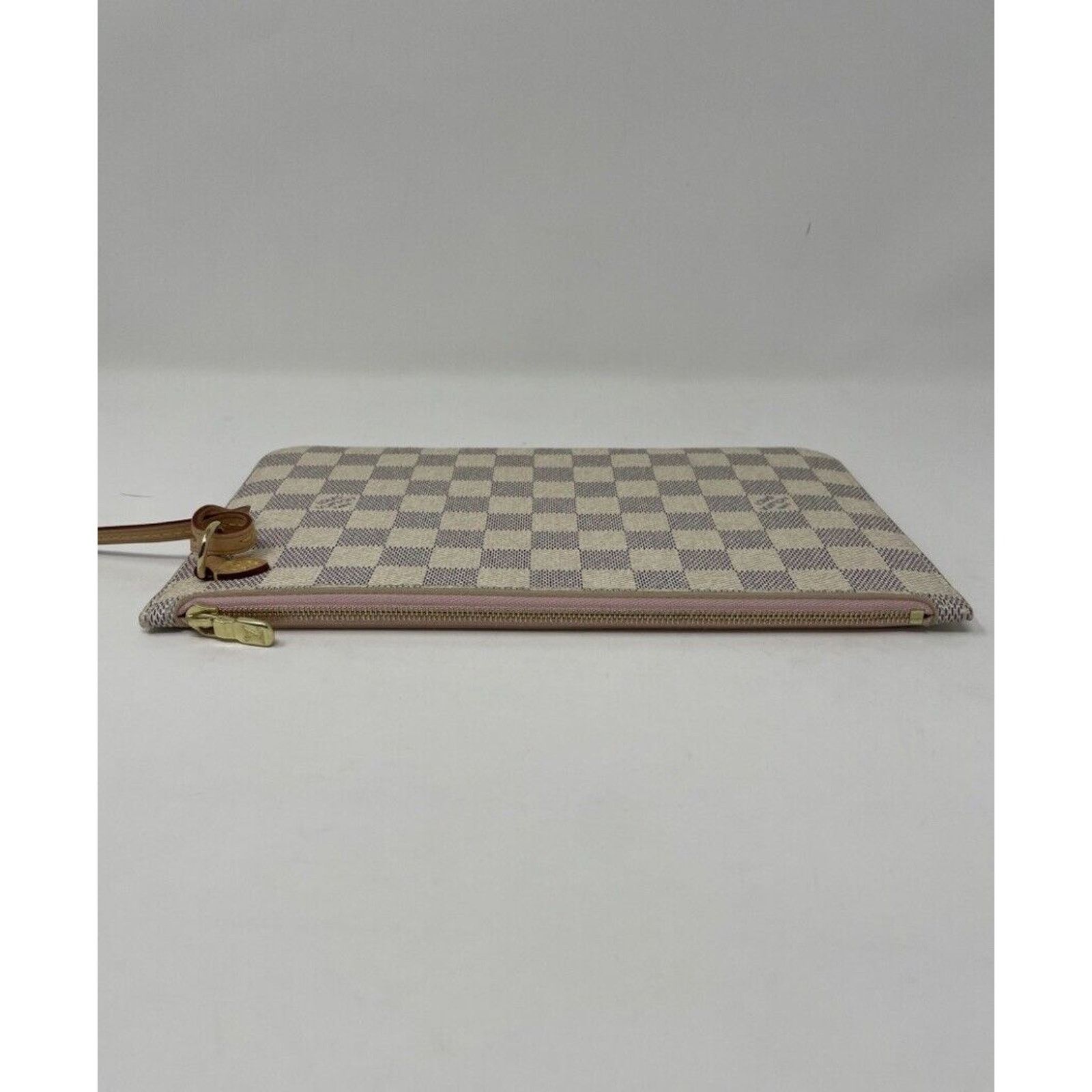Louis Vuitton Neverfull MM Damier Azur Rose Ballerine Pink Pochette Size ONE SIZE - 6 Thumbnail