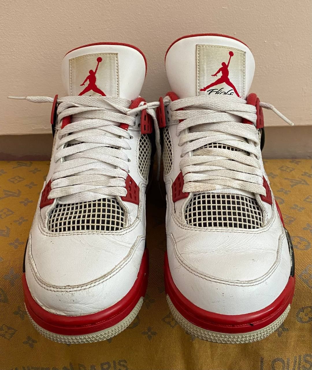 Jordan Brand × Nike × Vintage 📌Nike Air Jordan 4 Retro “Fire Red” 2012 Sneakers 308497-110 Size US 8.5 / EU 41-42 - 3 Thumbnail