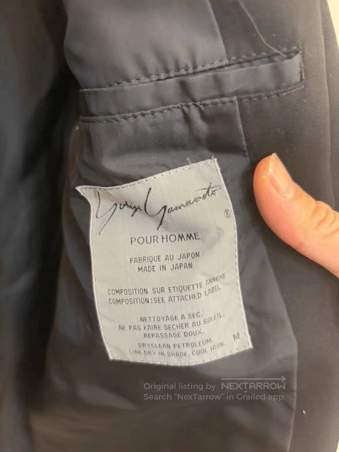 Yohji Yamamoto Yohji Yamamoto Pour Homme 91SS Leather Belt Jacket. Size US M / EU 48-50 / 2 - 5 Thumbnail
