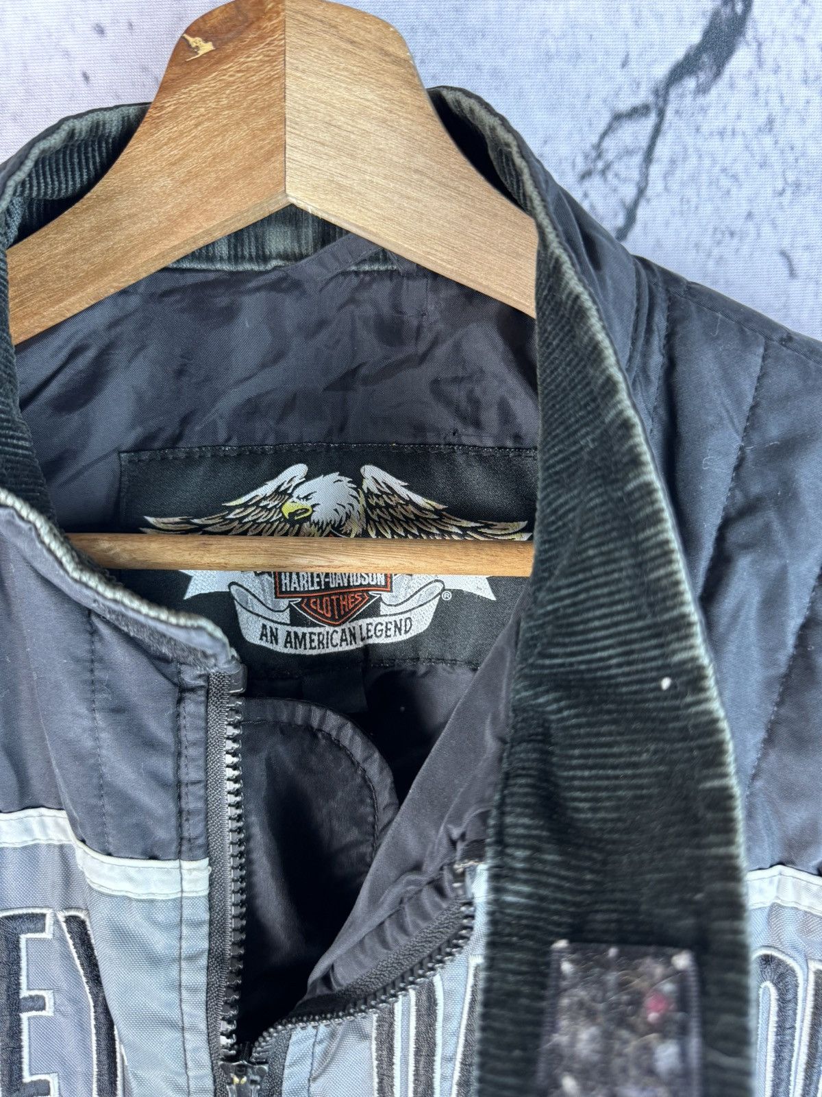 Harley Davidson × Vintage Vintage 90s harley davidson zip jacket nascar Size US M / EU 48-50 / 2 - 5 Thumbnail