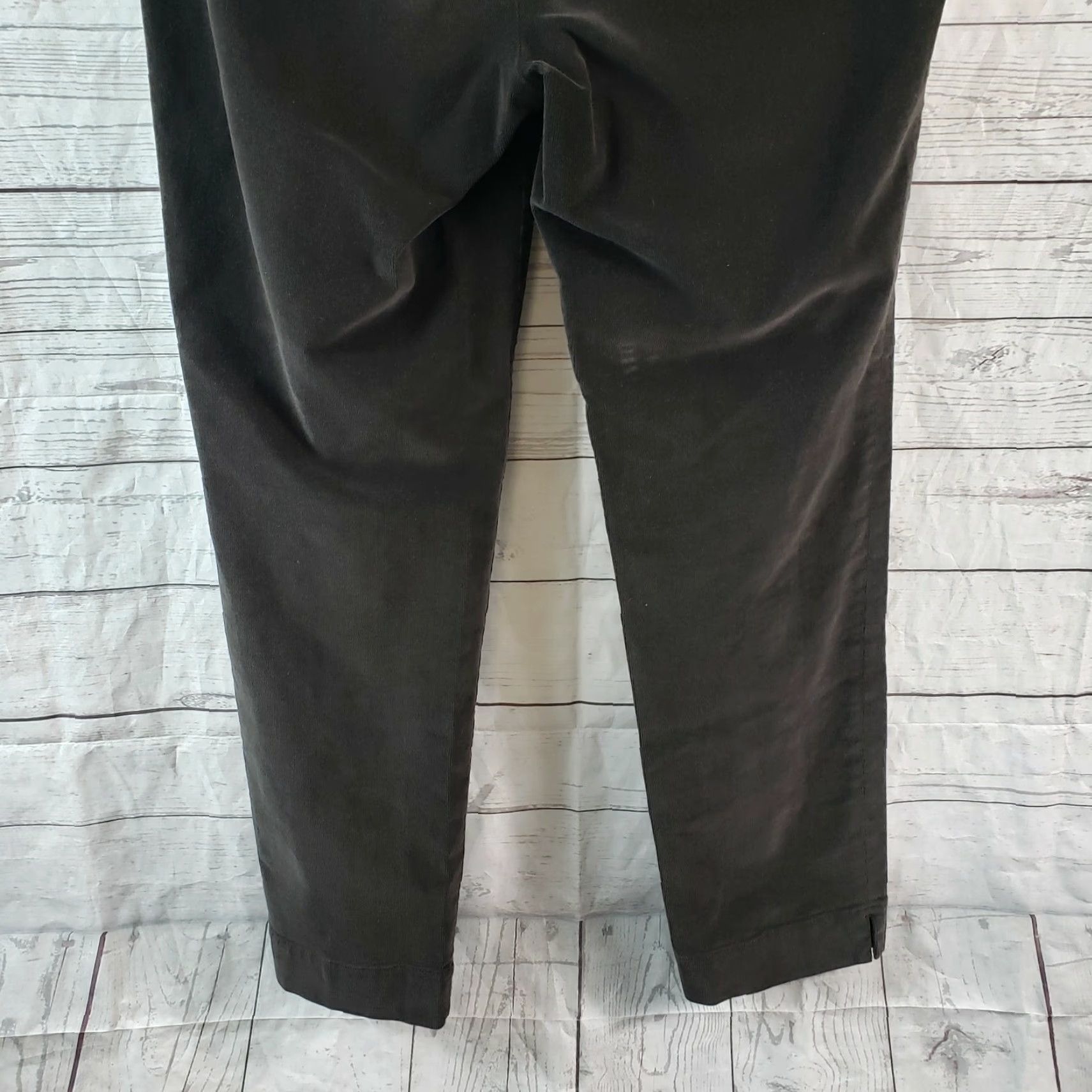 J. Jill J Jill Womens Corduroy Pants Sz 12 Gray Mid Rise Side Zip Cotton Blend Pants Women 12 Gray Corduroy Vintage No Size 34" / US 12 / IT 48 - 6 Thumbnail