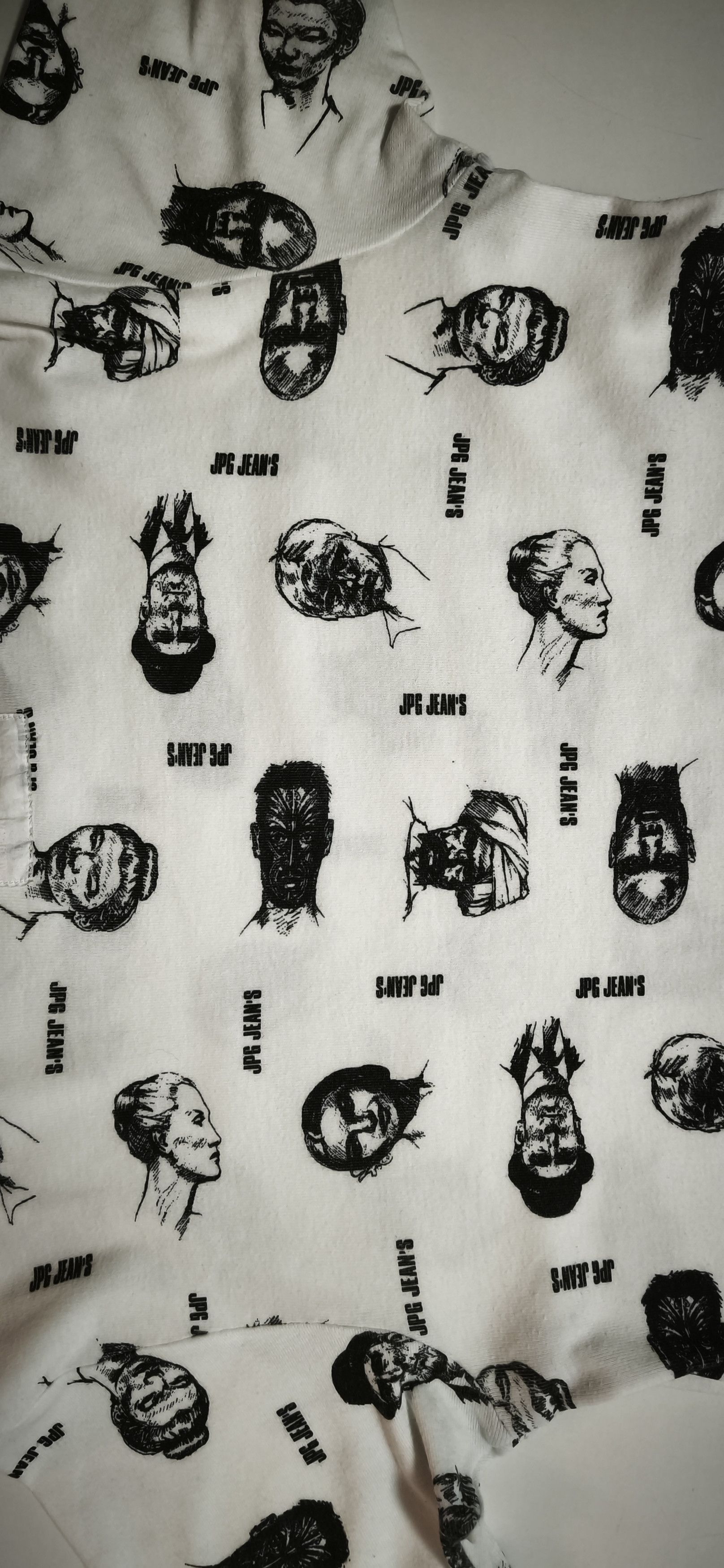 Jean Paul Gaultier 2000 - JPG-Jeans - Faces tshirt Size US L / EU 52-54 / 3 - 18 Thumbnail