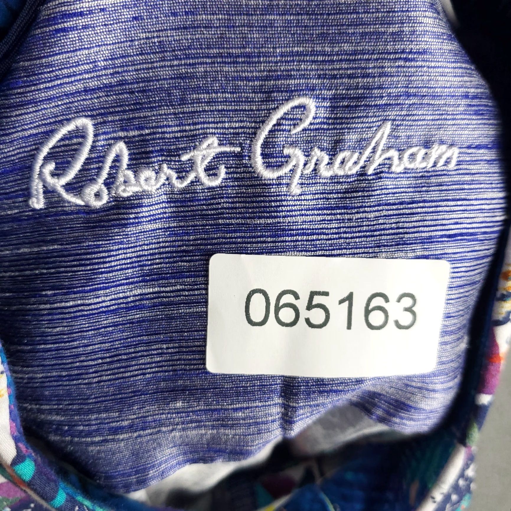 Robert Graham Robert Graham Shirt Mens 2XL Blue White Abstract Button Up Short Sleeve Size US XXL / EU 58 / 5 - 8 Thumbnail