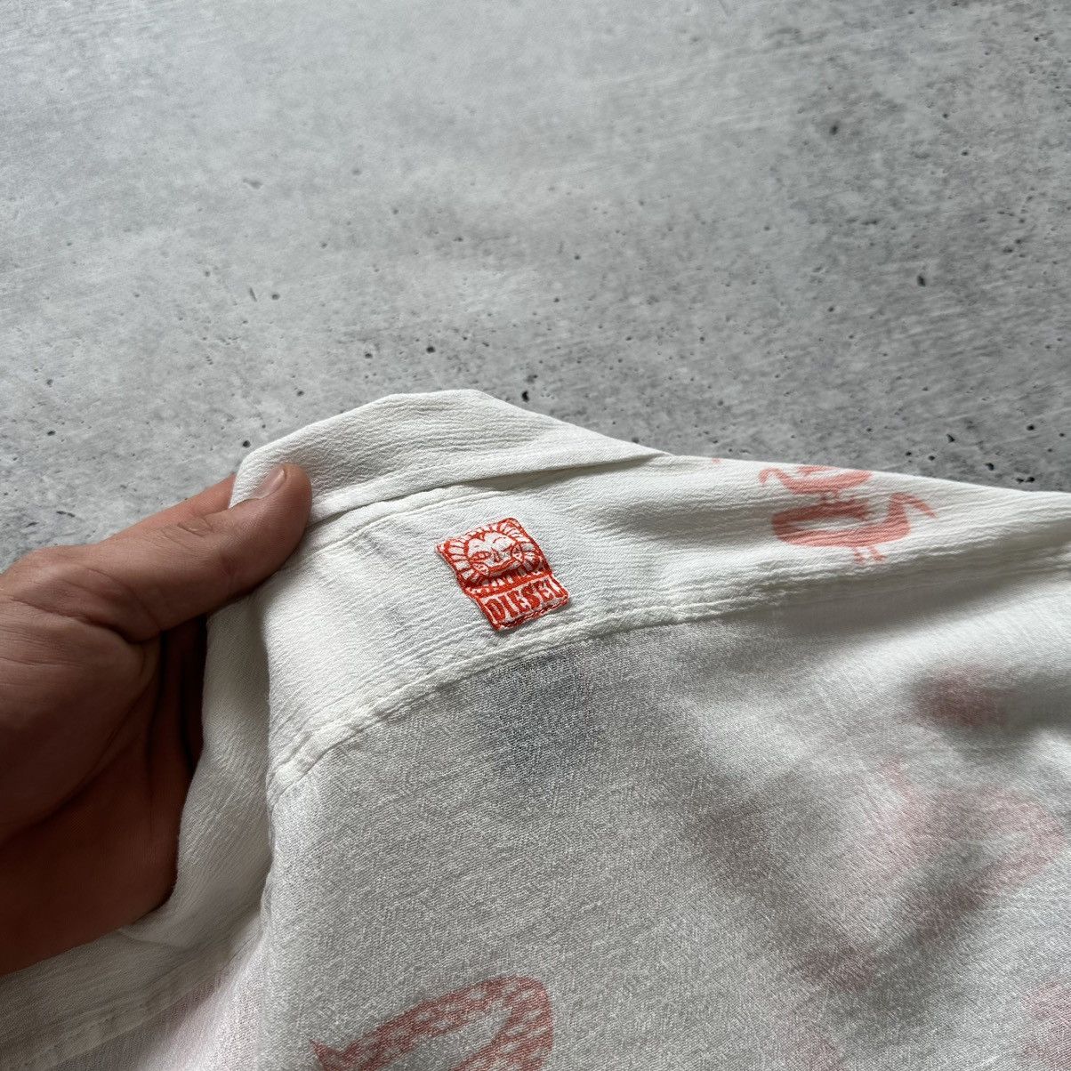 Diesel Vintage Diesel Inside Out Avandgard Style Shirt White Size US M / EU 48-50 / 2 - 21 Thumbnail