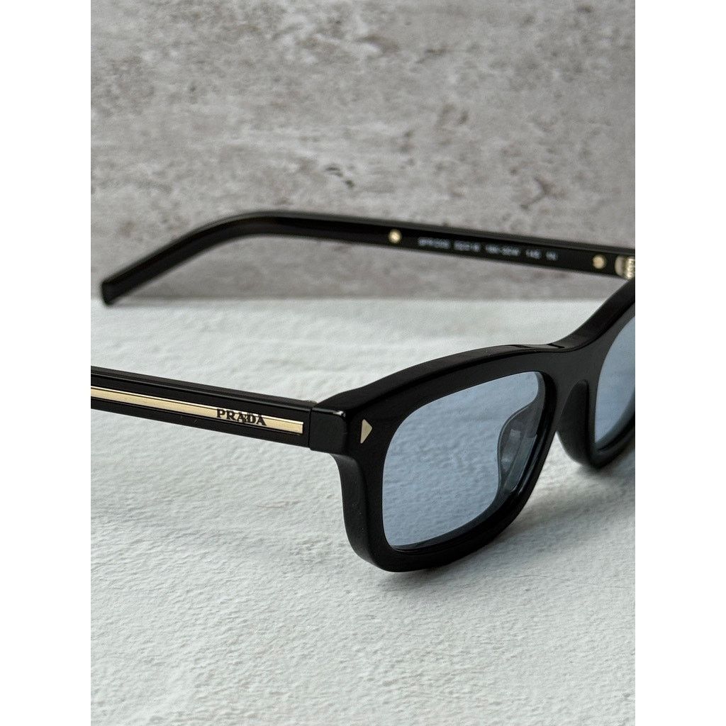 Prada NEW Prada PR D05S Sunglasses in Black Blue Lens $524 Size ONE SIZE - 5 Thumbnail