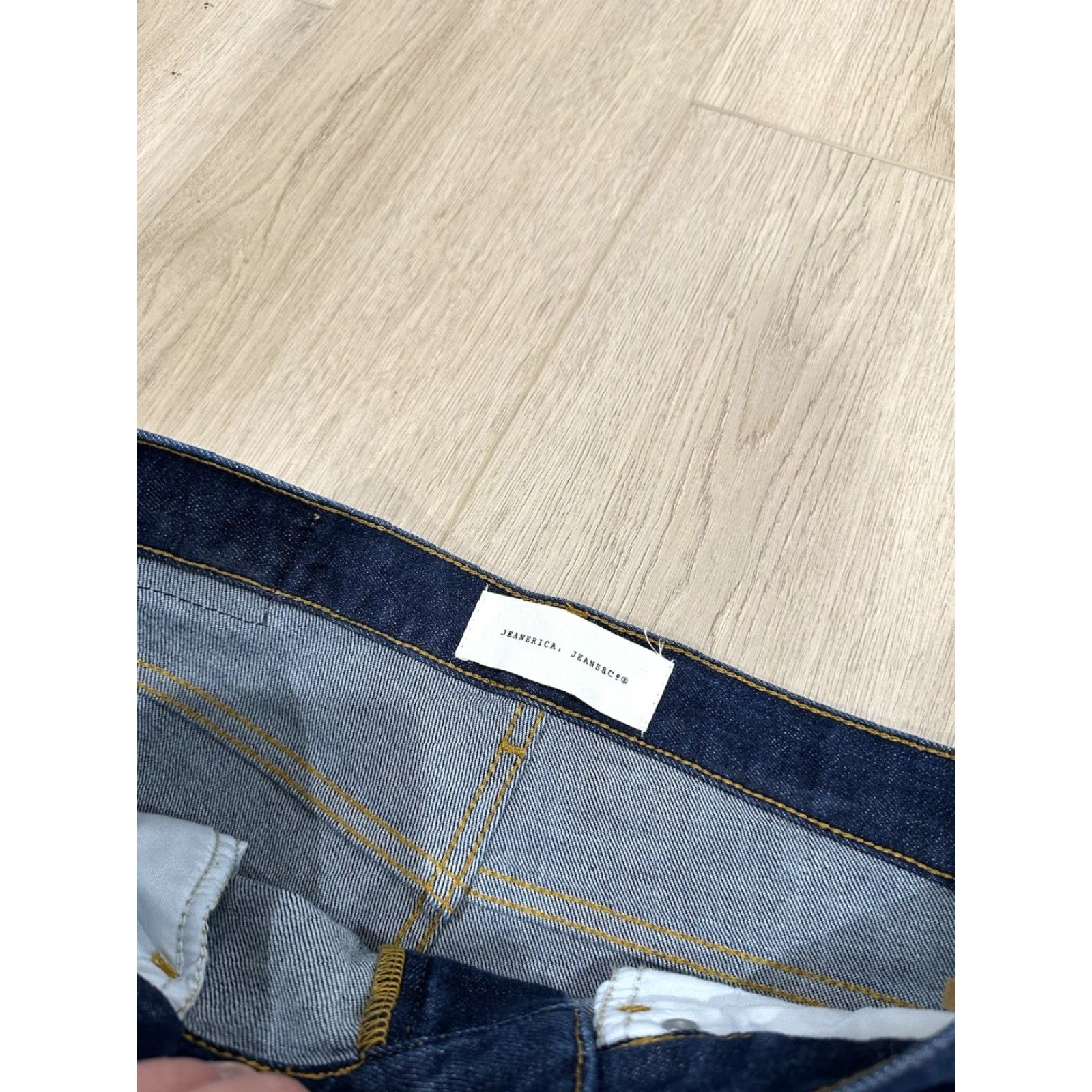 JEANERICA Jeanerica Jeans Pyramid Blue Cotton Blend High Rise Straight Size 29 Jeans Women Regular 29x29.5 Pockets Denim Vintage No Size 29" - 6 Thumbnail