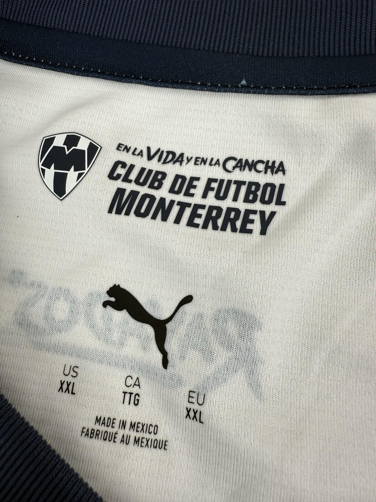 Puma C.F. Monterrey Away 25/26 Men's Soccer Shirt Pumas White 2XL Size ONE SIZE - 6 Thumbnail