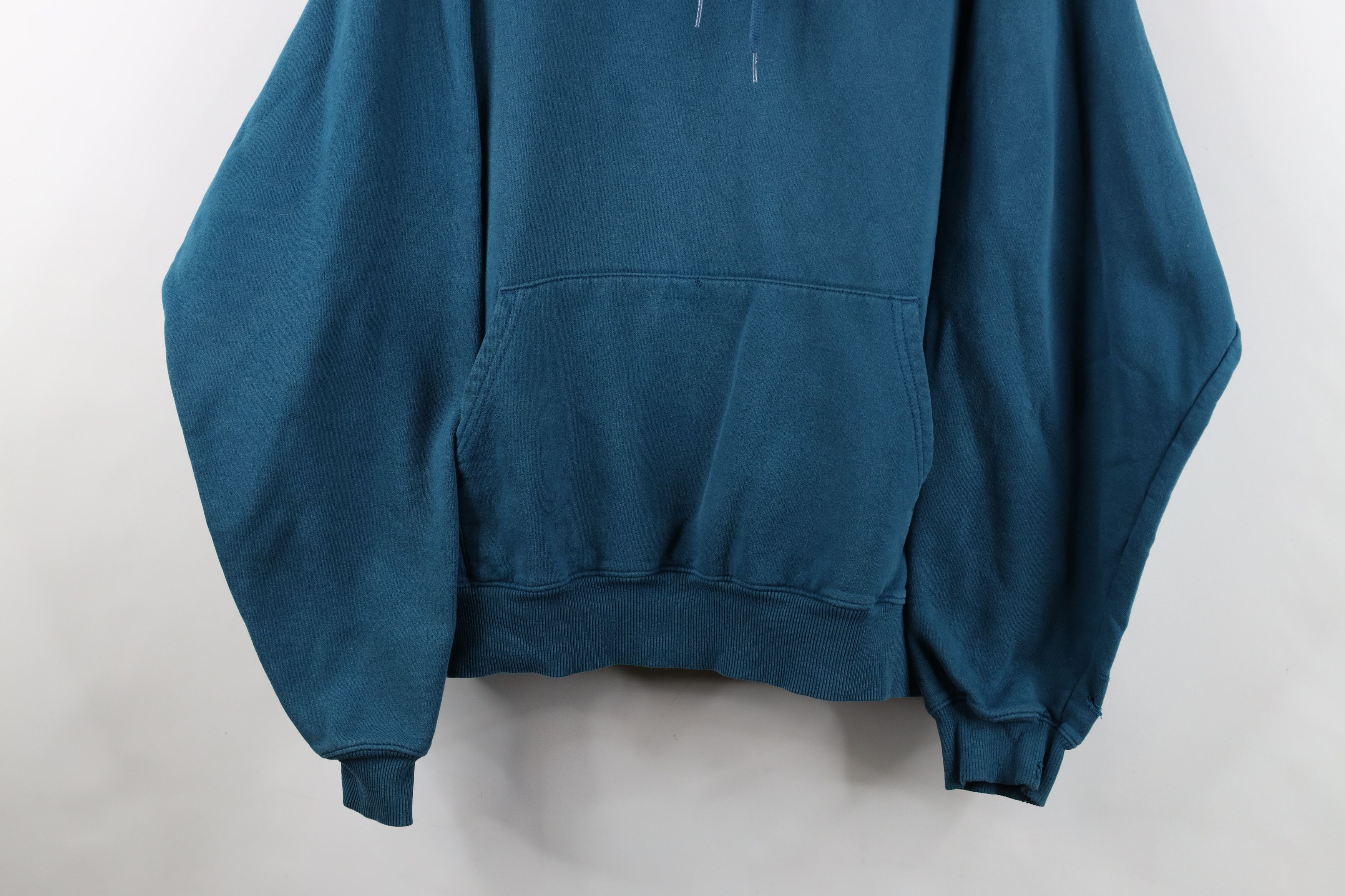 Champion Vintage Champion Classic Logo Hoodie Sweatshirt Teal Blue Size US XL / EU 56 / 4 - 3 Thumbnail