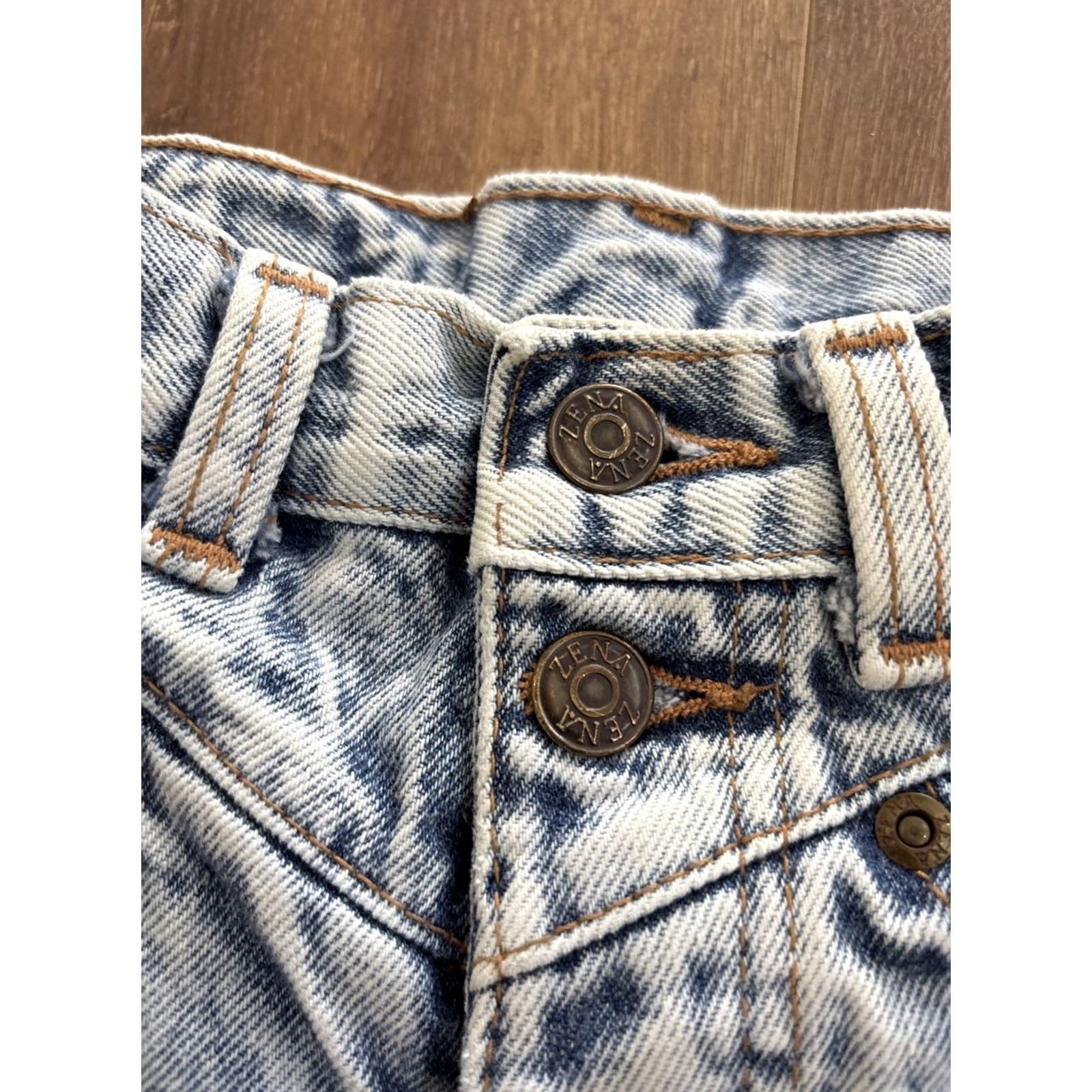Vintage VINTAGE Zena Jeans Dungaree Denim Acid Wash Womens Jeans USA Made Size 10 Tappered Size 32" / US 10 / IT 46 - 3 Thumbnail