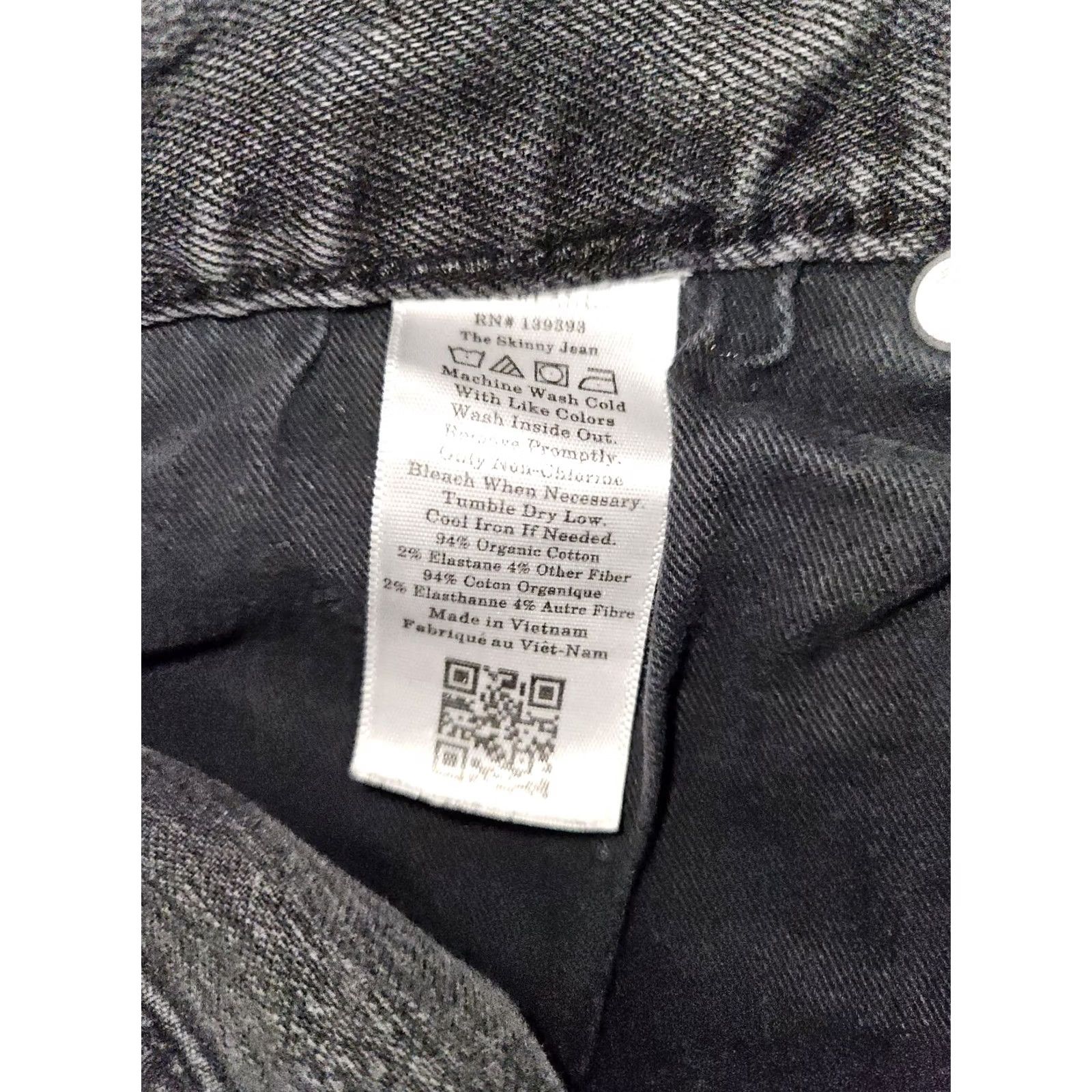 Everlane VINTAGE Everlane Uniform Skinny Jeans Men's 29x30 Black Low Rise Stretch Casual Preppy Size US 29 - 7 Thumbnail